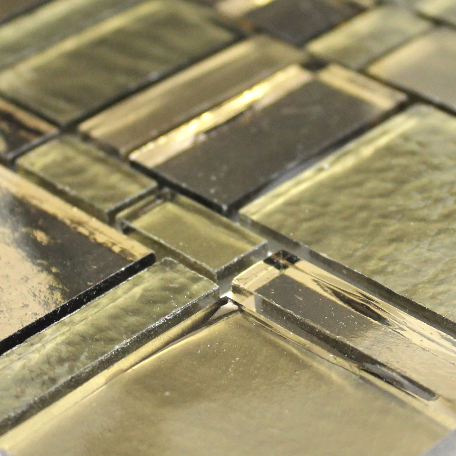 Glas Fliesen Trend Recycling Mosaik Liberty Bronzite