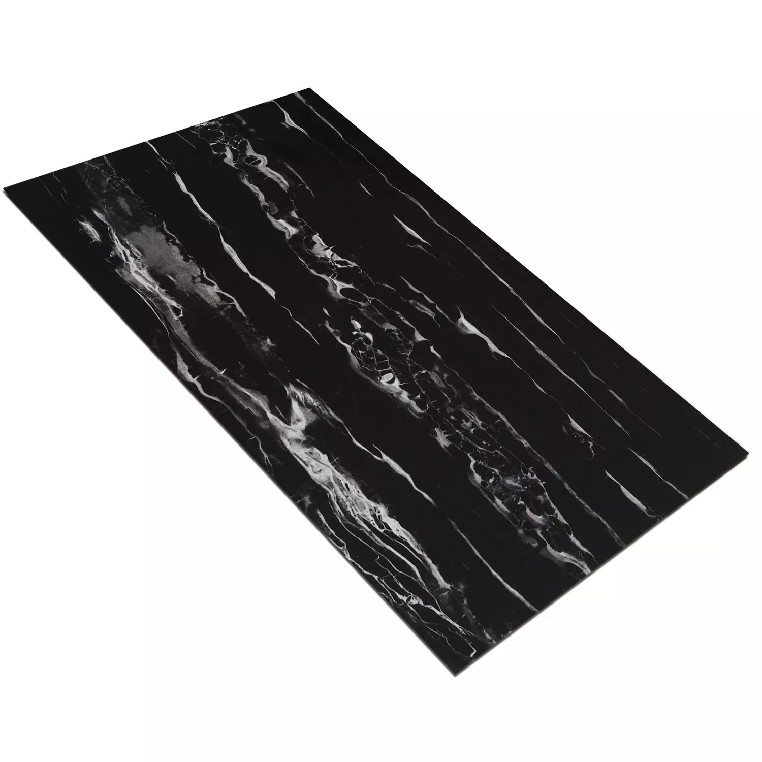 Muster Natursteinfliesen Optik Discovery Poliert Nero Galactica 30x60cm