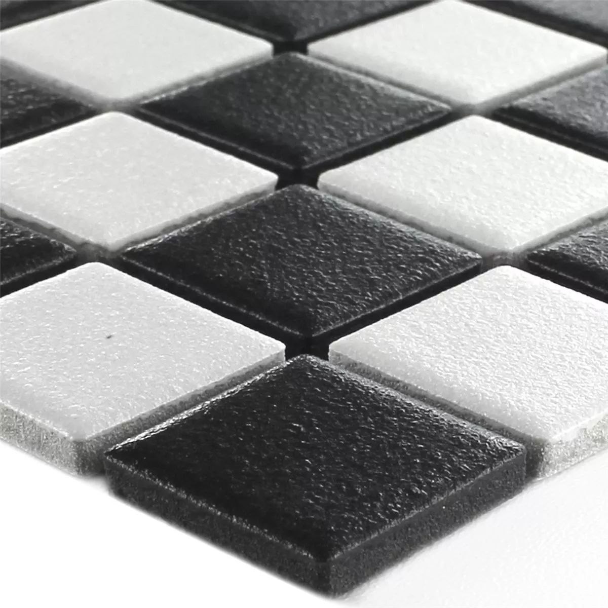 Keramik Mosaikfliesen Heinmot Schwarz Weiß R10 Q25