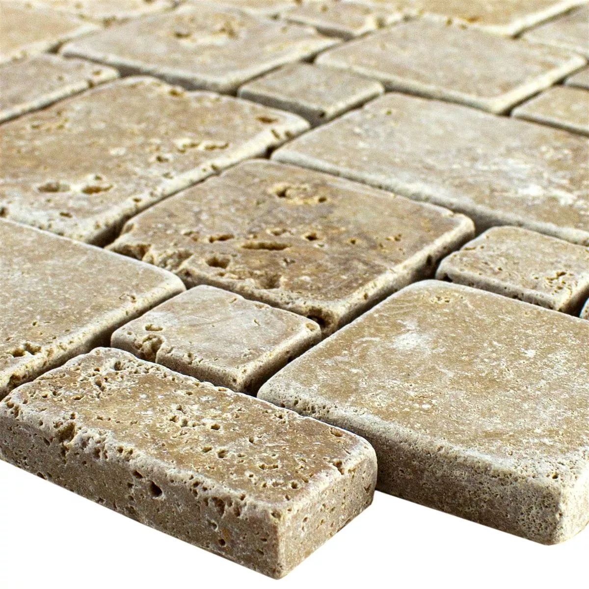 Natursten Travertin Mosaik LaGrange Brun Natursten Travertin Mosaik LaGrange Brun