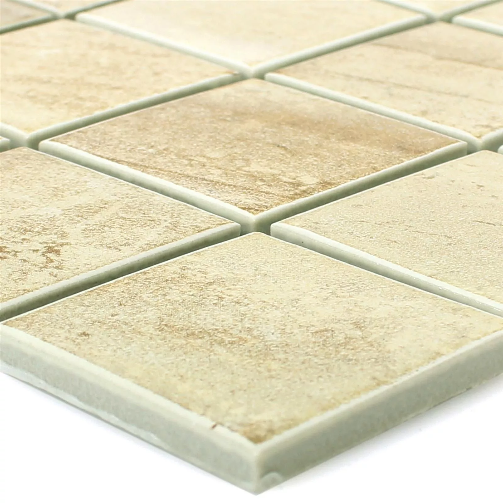 Keramik Betonoptik Mosaikfliesen Shepherd Beige