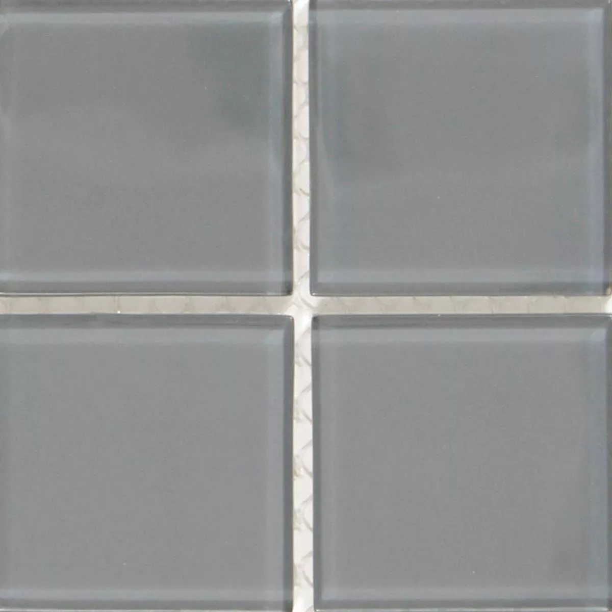 Muster von Glasmosaik Fliesen Brahma Grau Uni