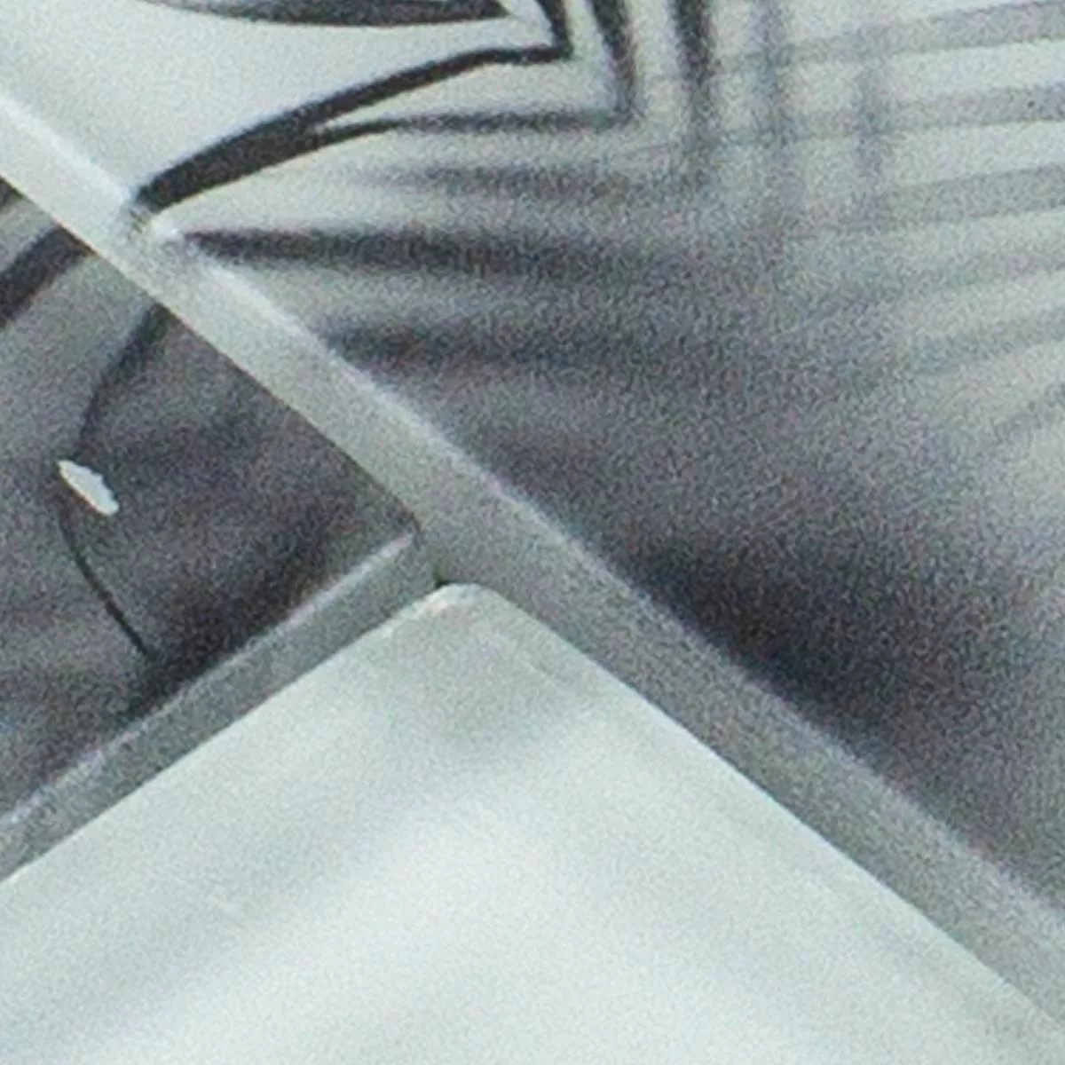 Muster von Glasmosaik Fliesen Kronborg Schwarz