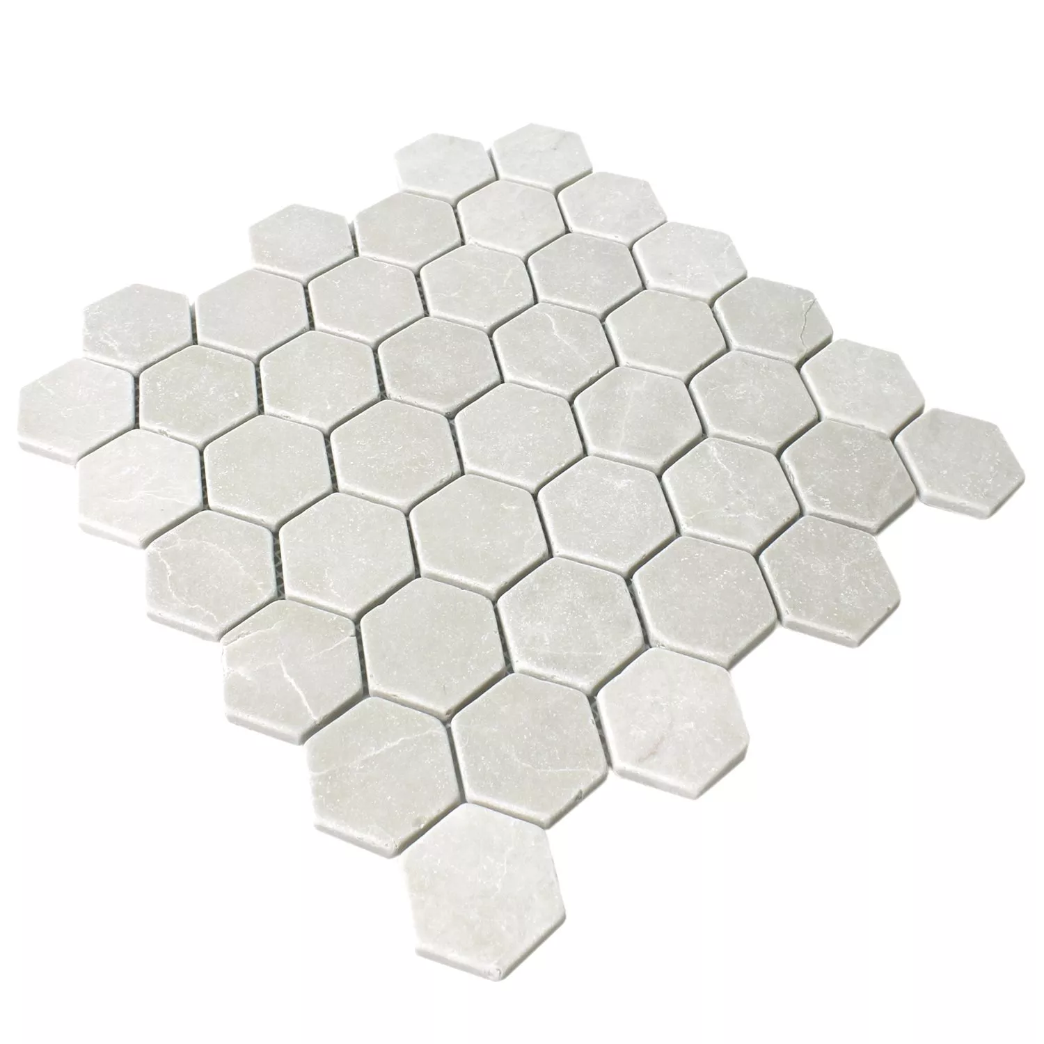 Mosaikfliesen Marmor Tarsus Hexagon Beige