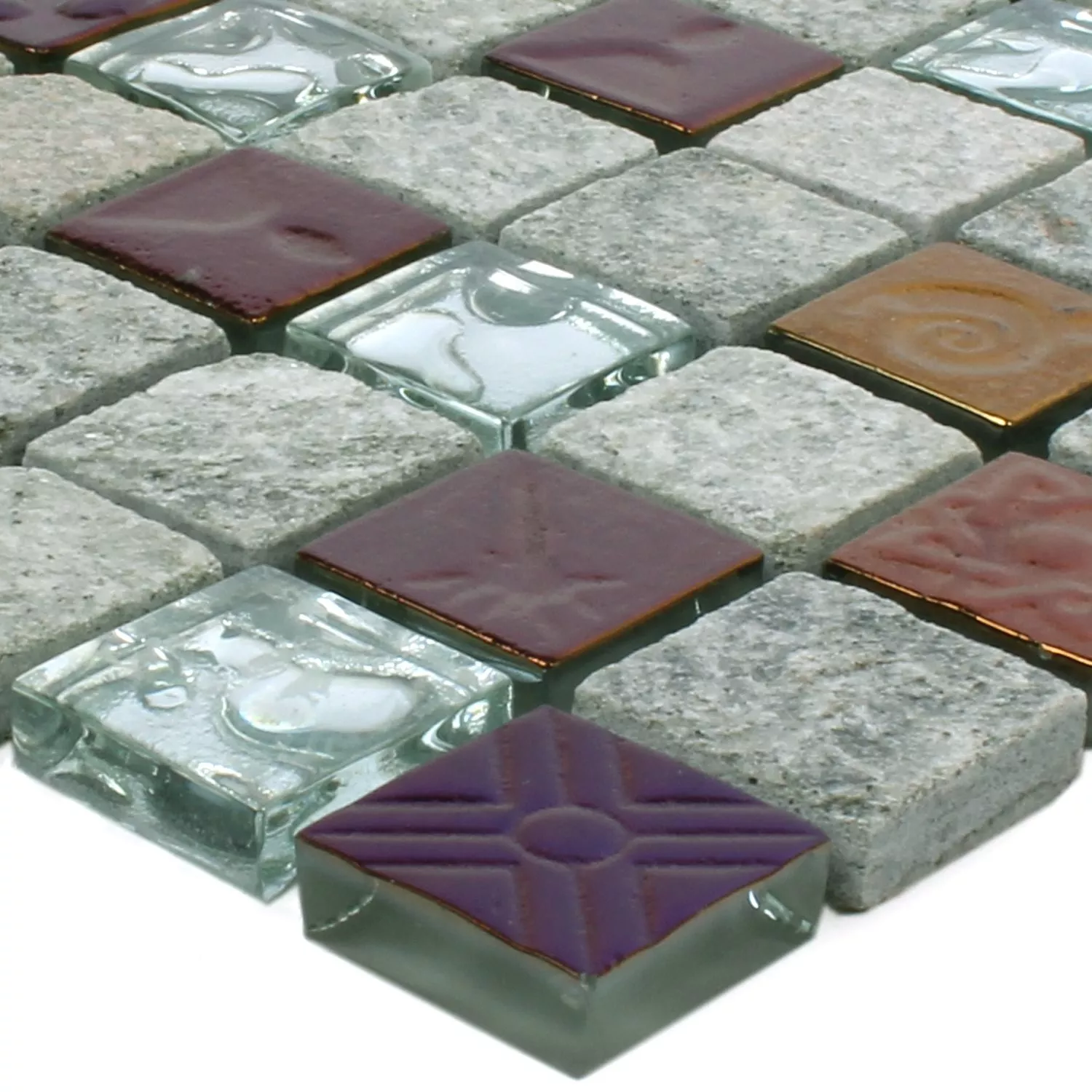 Mosaik Sheldrake Grå Silver Mosaik Sheldrake Grå Silver