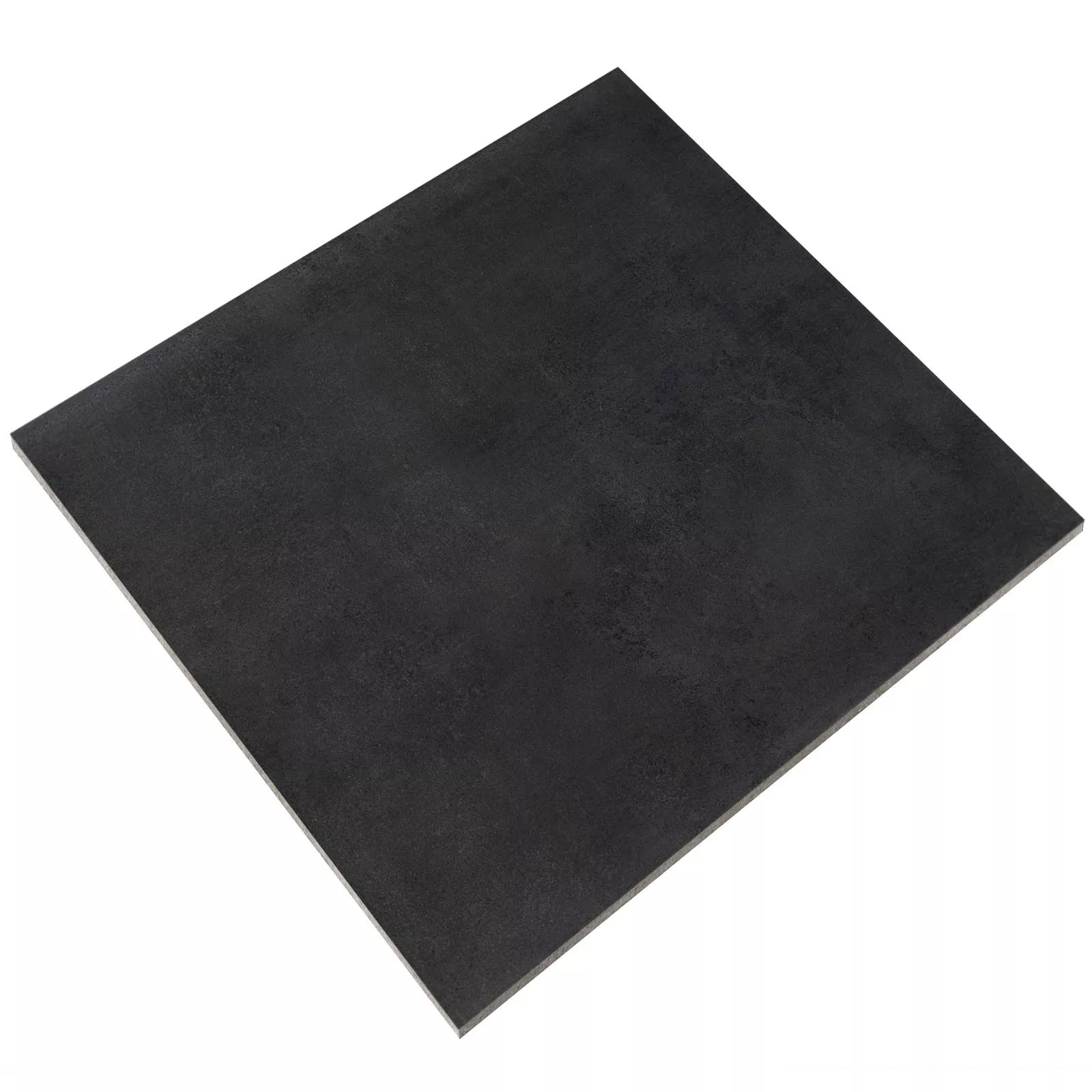 Muster Bodenfliese Mainland Betonoptik Poliert 60x60cm Schwarz