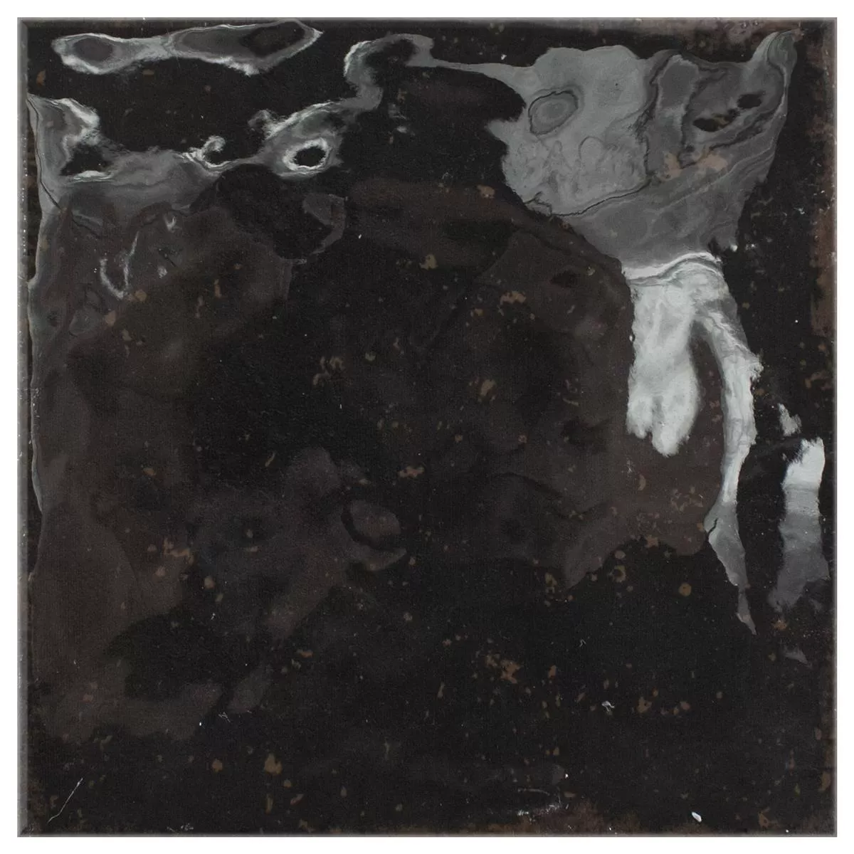 Kakel Kiowa Glänsande Korrugerad 15x15cm Antracit Kakel Kiowa Glänsande Korrugerad 15x15cm Antracit
