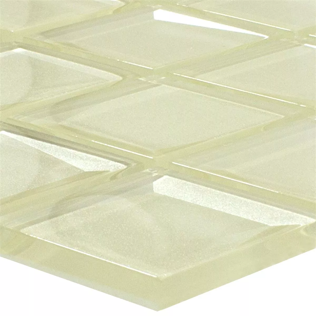 Glasmosaik Fliesen Venedig 3D Creme Glasmosaik Fliesen Venedig 3D Creme