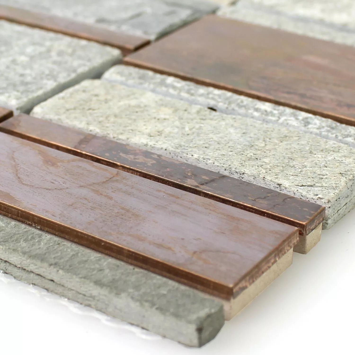 Mosaik Natursten Koppar Mix Mosaik Natursten Koppar Mix