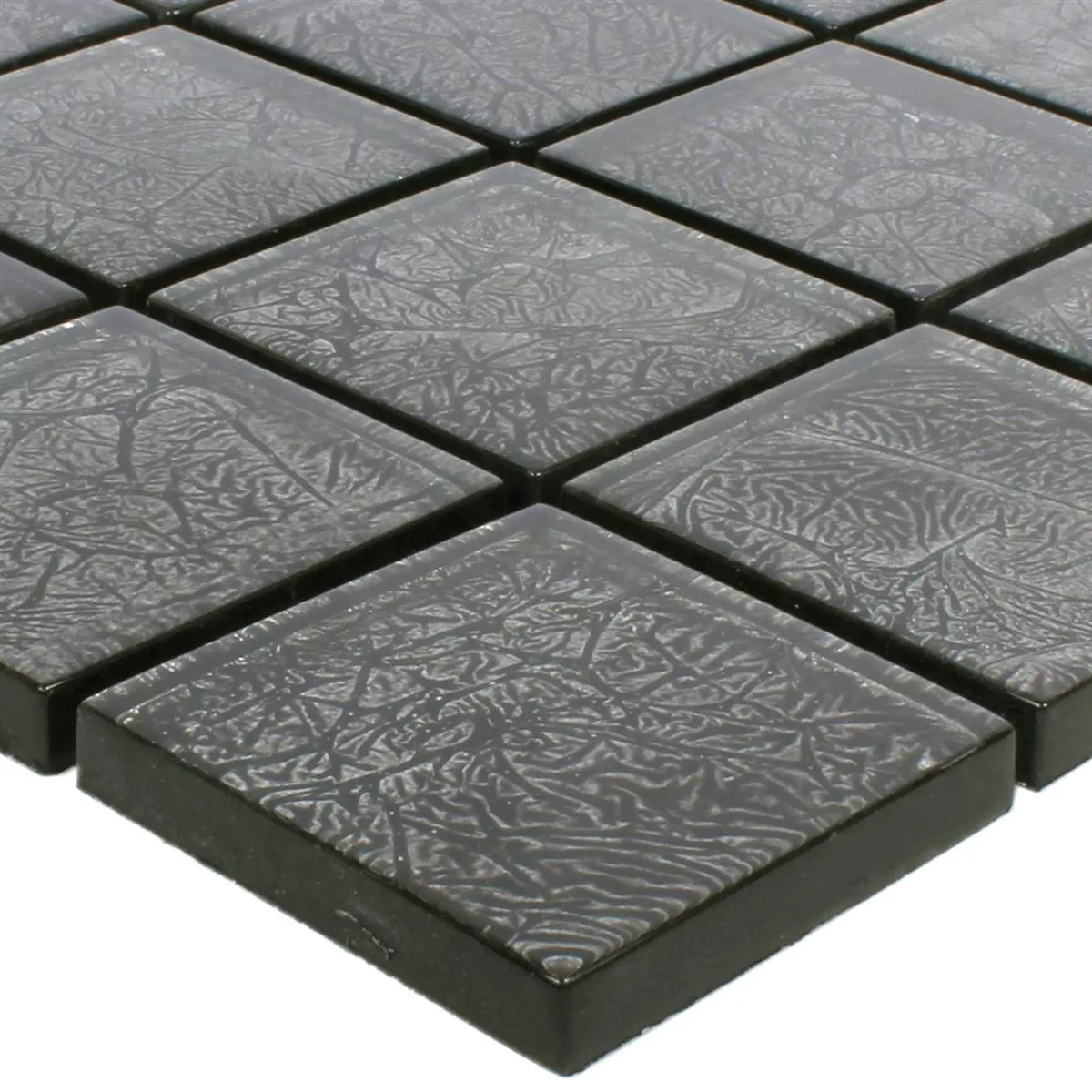 Mosaik Glas Kandila Svart Mosaik Glas Kandila Svart