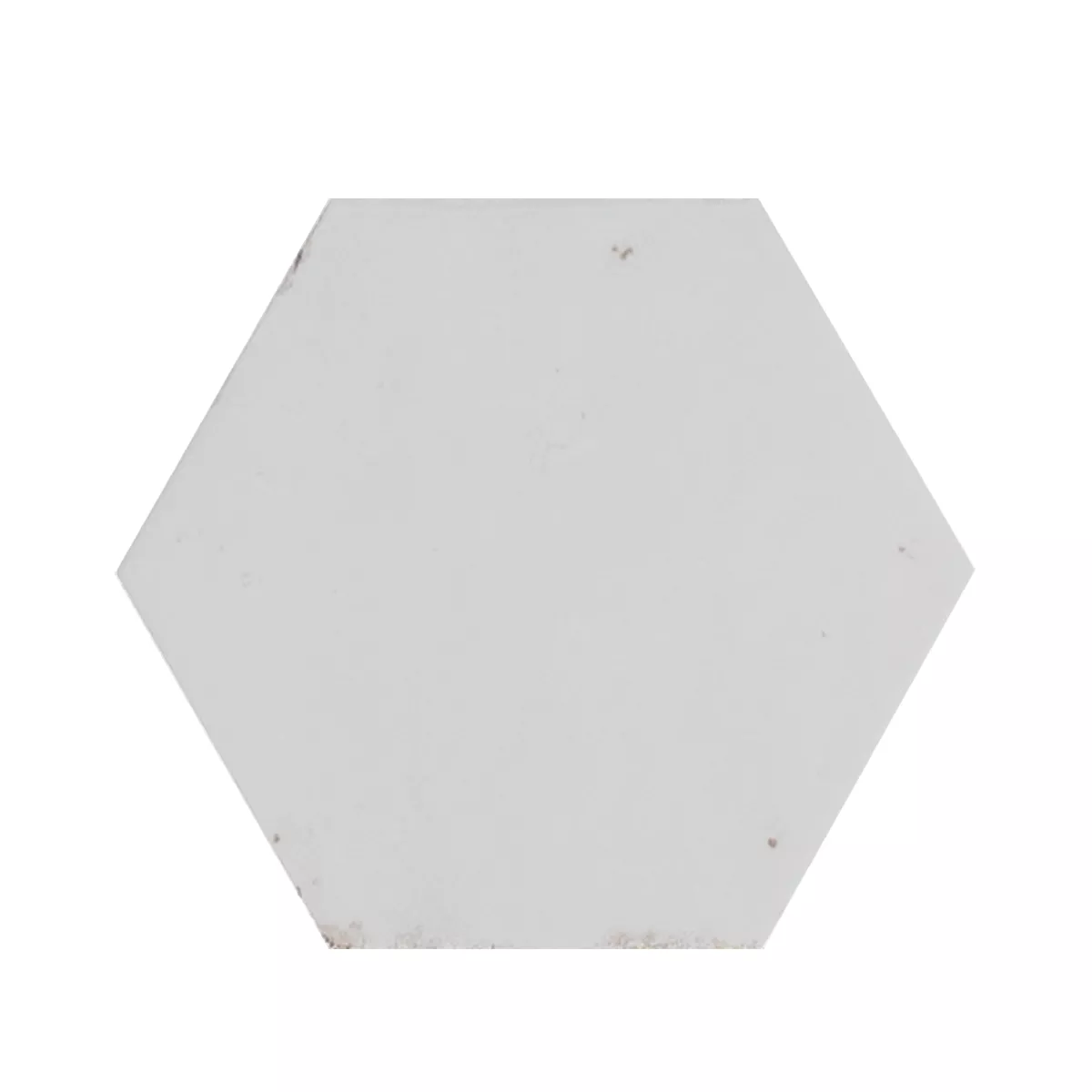 Lorino Weiß Glänzend Sechseck 18,2x21 cm