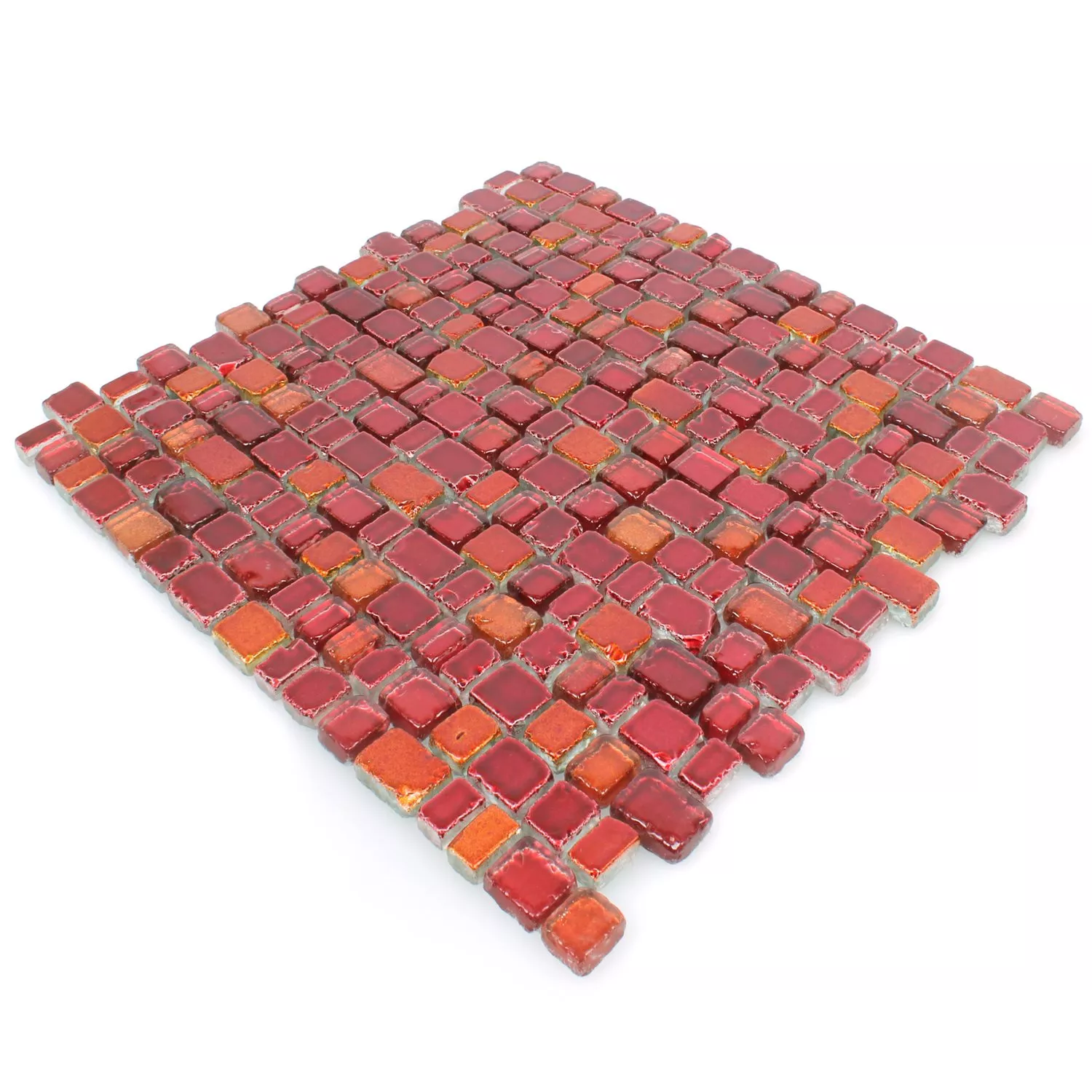 Mosaikfliesen Glas Roxy Rotorange