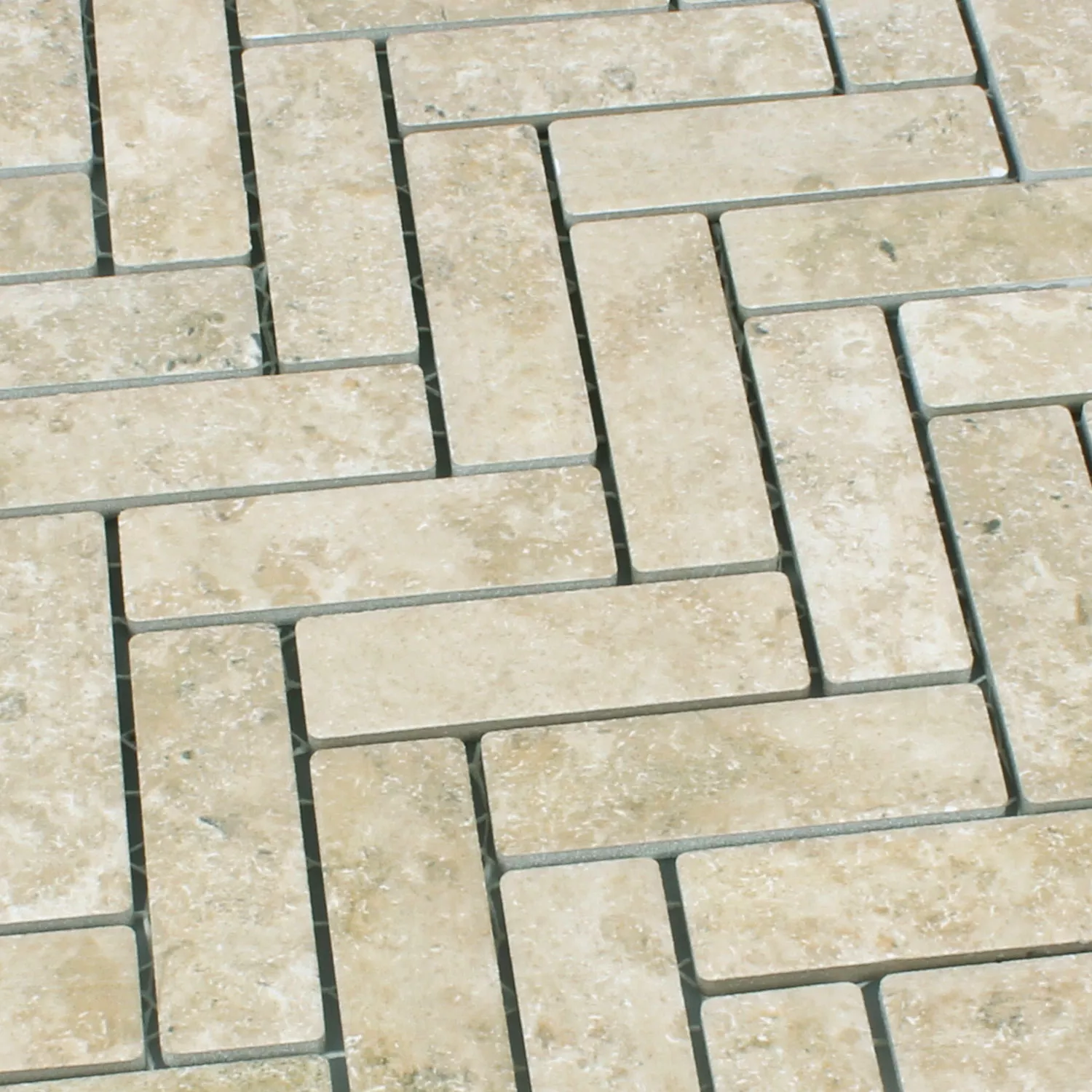 Mosaikfliesen Keramik Rotilia Steinoptik Beige