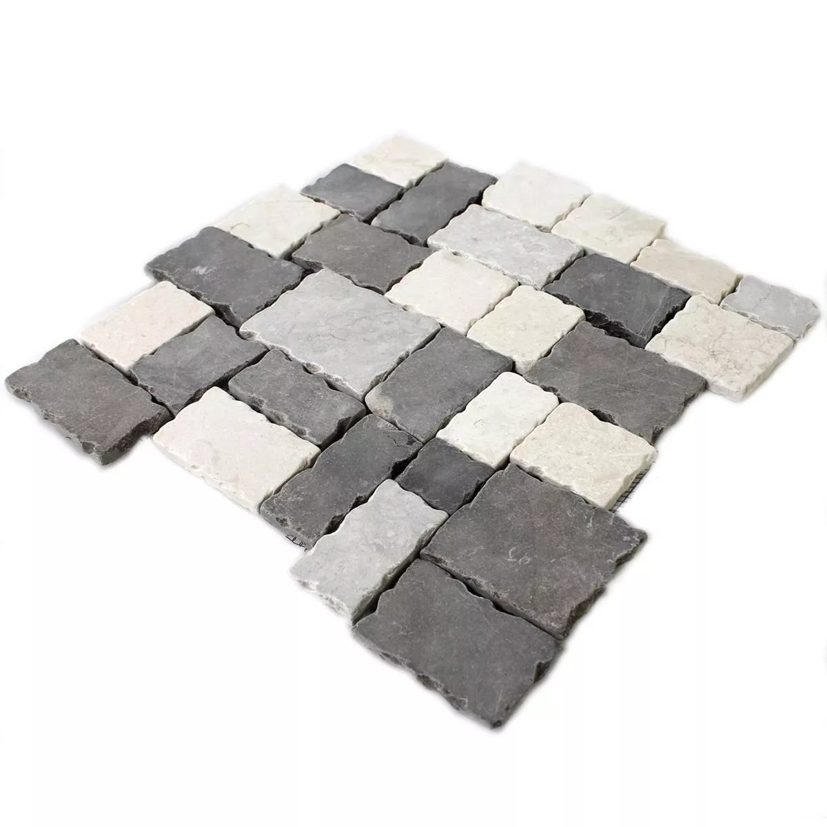 Mosaikfliesen Naturstein Schwarz Grau Beige