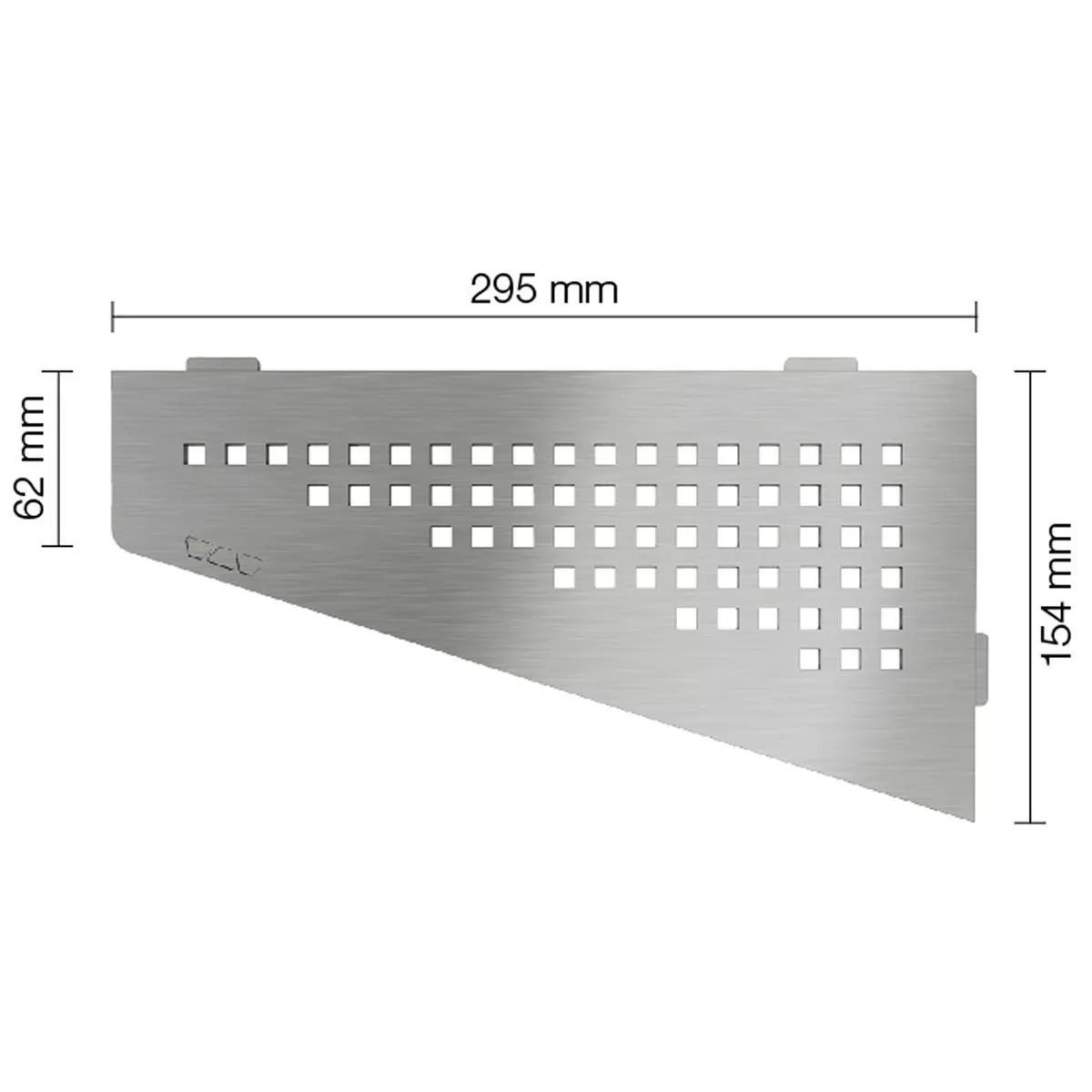 Wandablage Duschablage Schlüter 4eck 15,4x29,5cm Square Silber