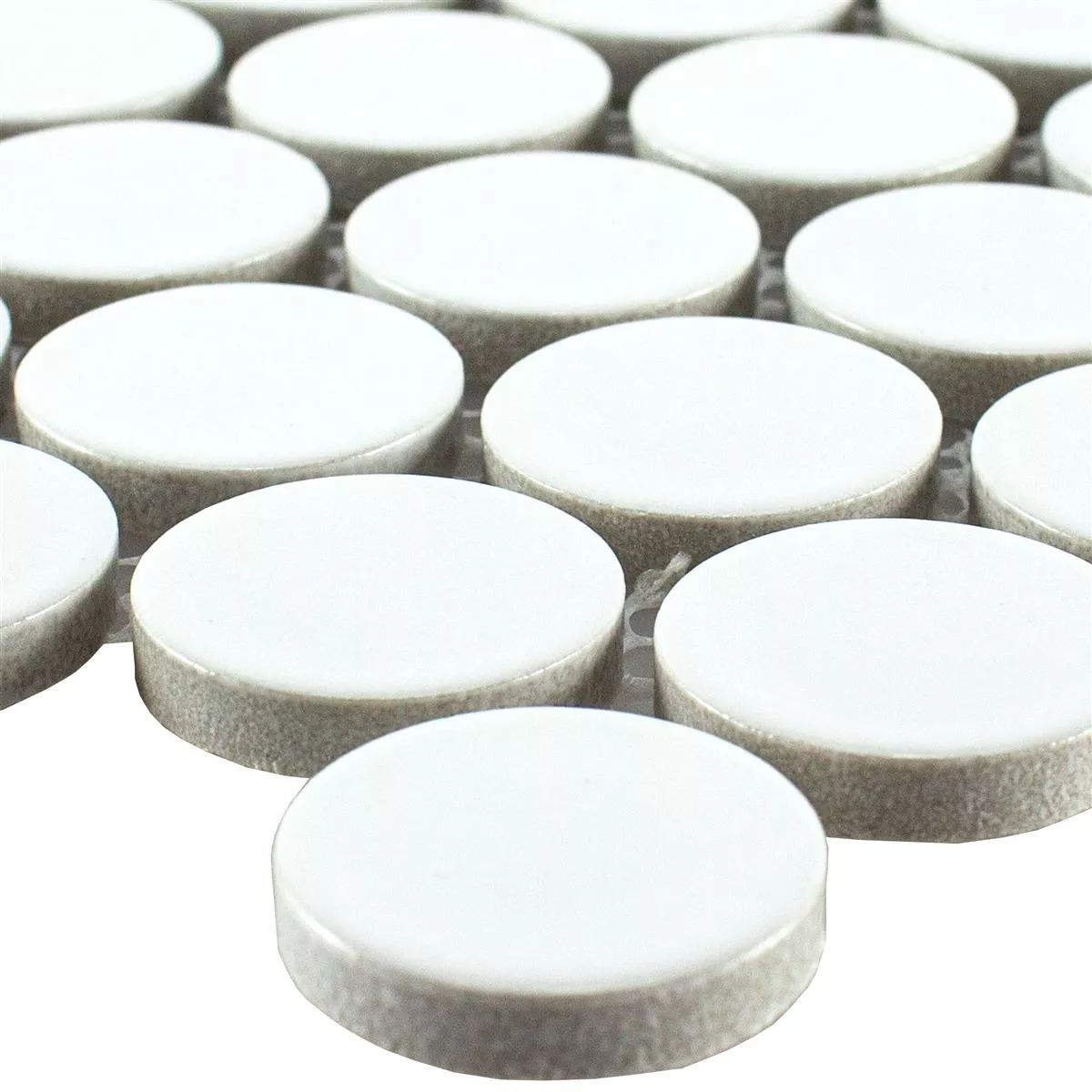 Keramik Knopp Mosaik LaRosita Vit Matt Keramik Knopp Mosaik LaRosita Vit Matt