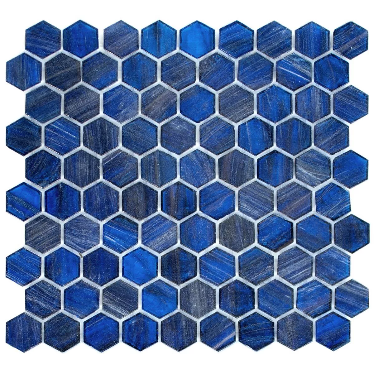 Glasmosaik Plattor Trend-Vi Hexagon 239 Blå Glasmosaik Plattor Trend-Vi Hexagon 239 Blå
