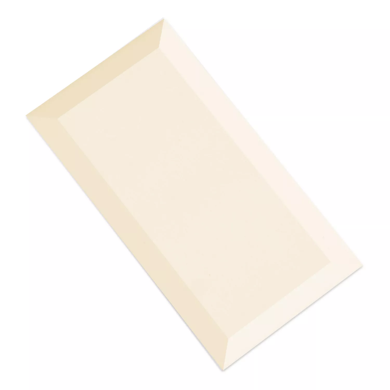 Muster Metro Wandfliesen Siena Creme Facette 10x20cm