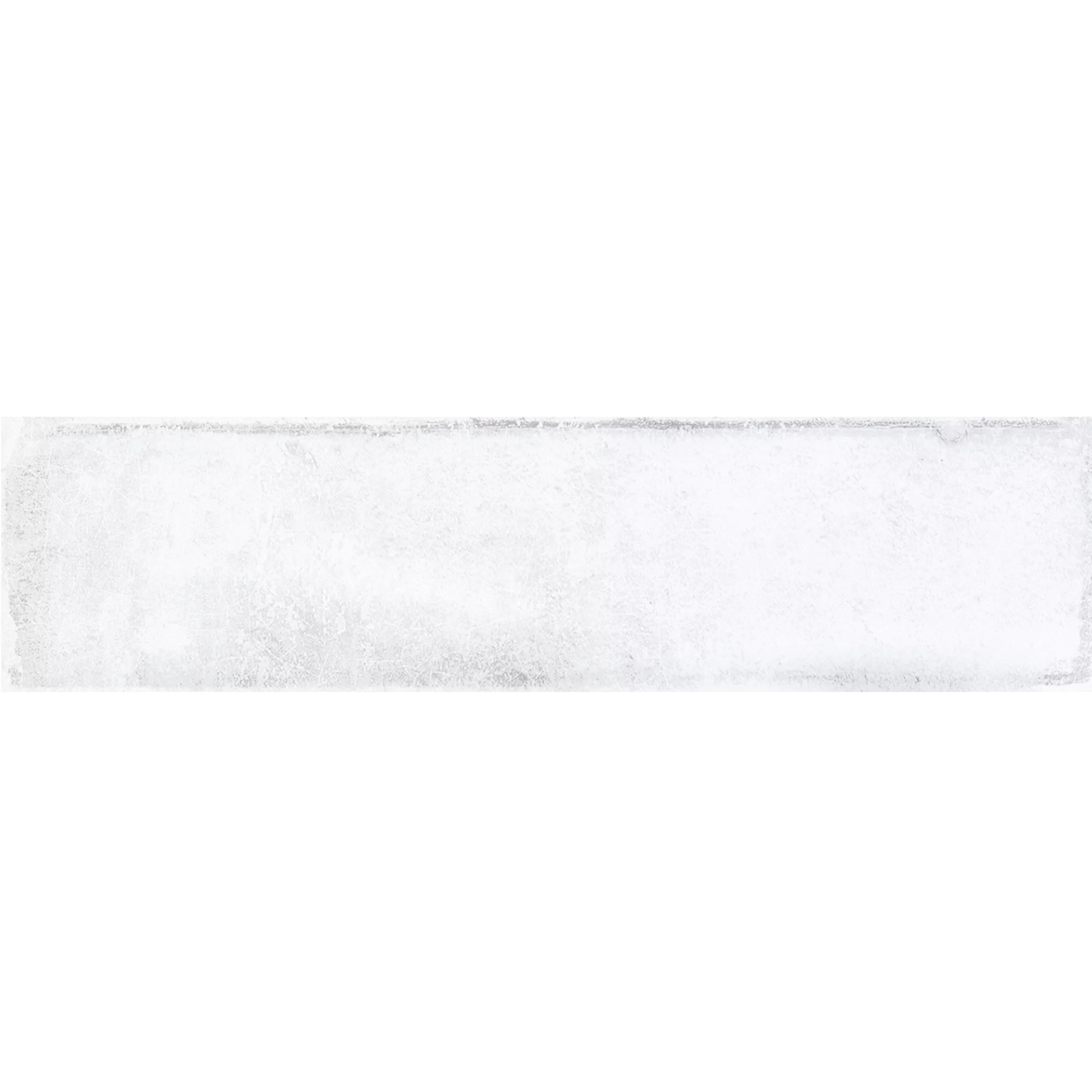 Wandfliesen Maestro Gewellt Glänzend Weiß 7,5x30cm