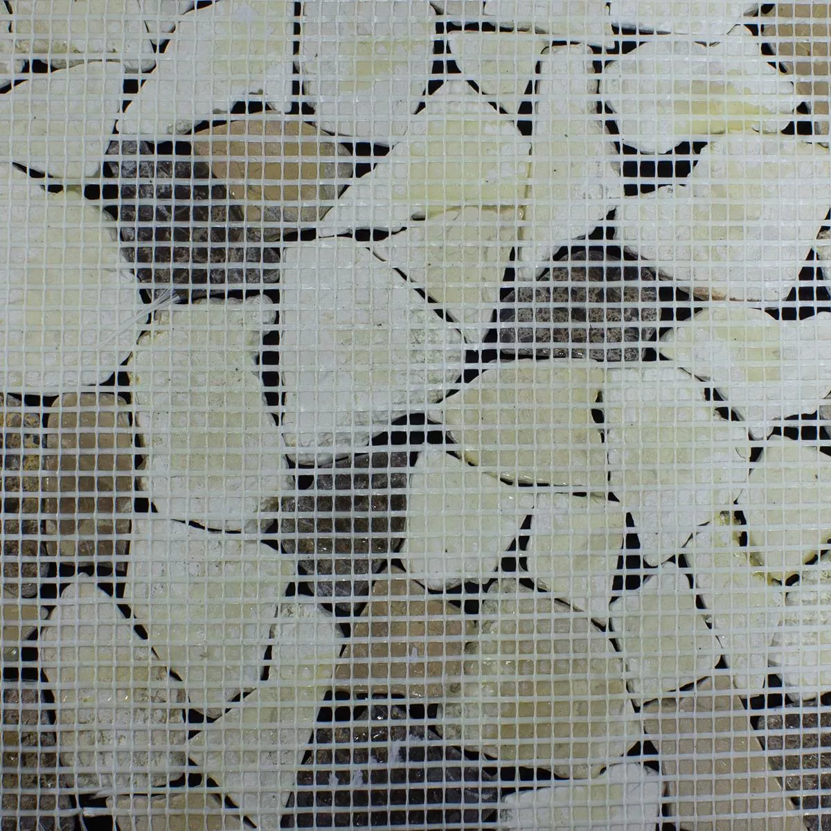 Marmor Bruch Mosaikfliesen Dolcevista Braun Weiss