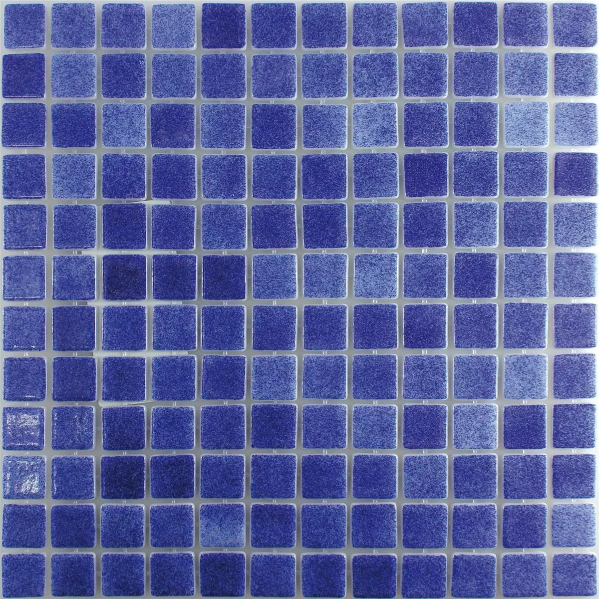 Glas Schwimmbad Pool Mosaik Lagune R11C Dunkelblau