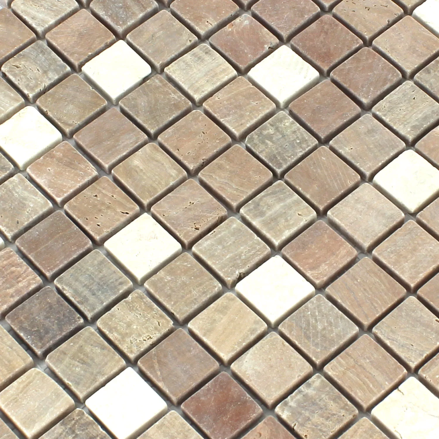 Muster von Mosaikfliesen Marmor Cotto Mix 