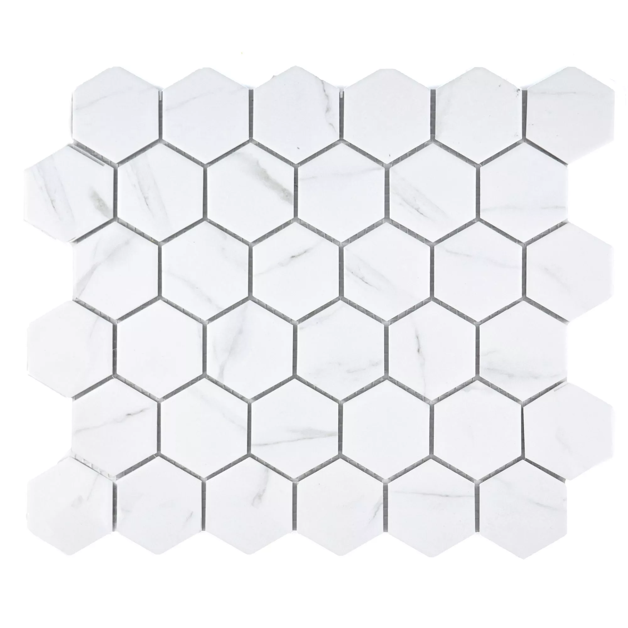 Keramik Mosaikfliesen Zyrus Carrara Hexagon 51