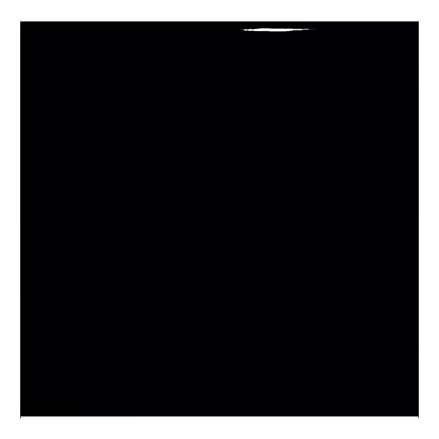 Metrofliese Schwarz Glänzend 15x15 cm Ohne Facette Miona Negro