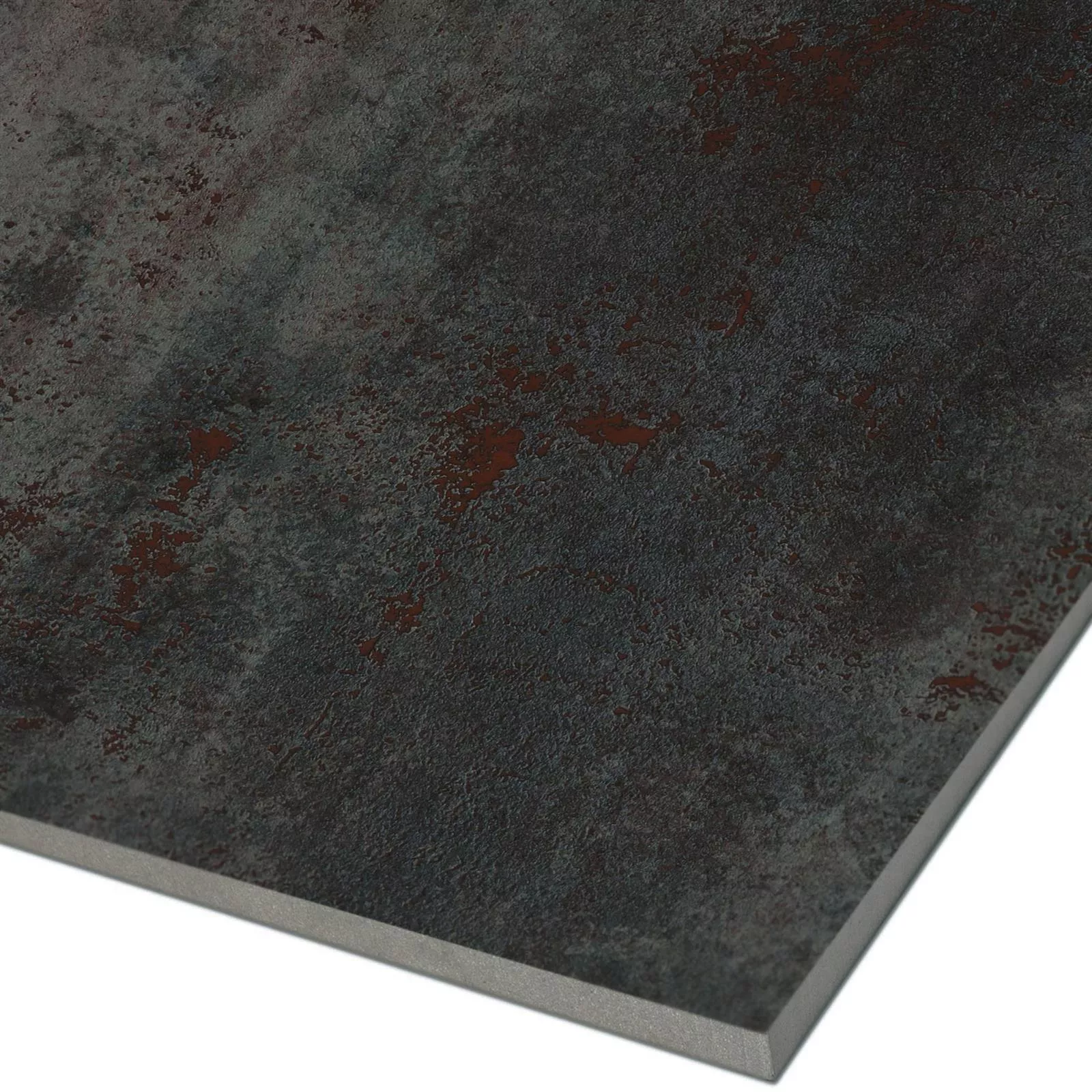 Muster Bodenfliesen Phantom Metalloptik Anpoliert Titanium 30x60cm