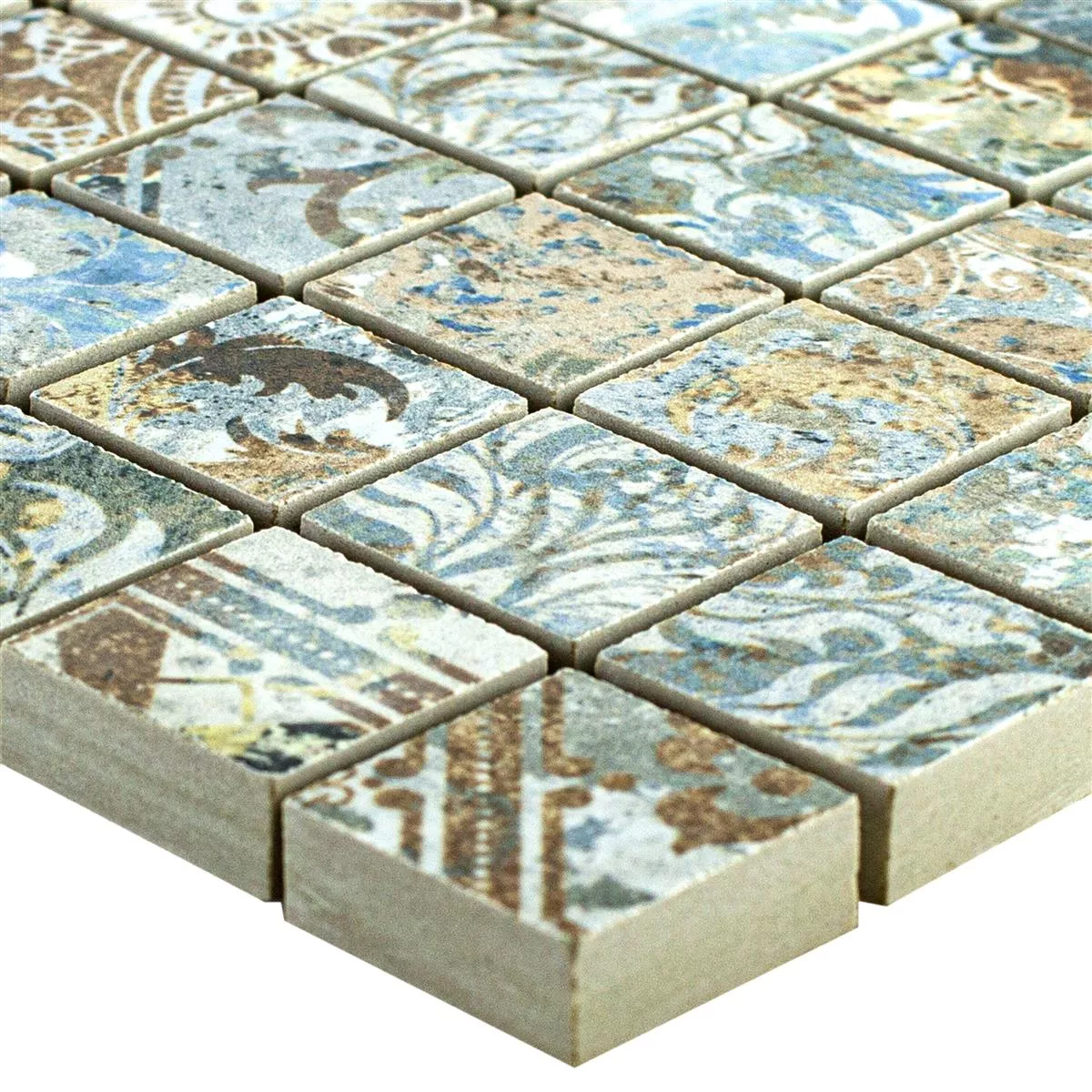 Keramikmosaik Plattor Patchwork Färgrik 25x25mm Keramikmosaik Plattor Patchwork Färgrik 25x25mm