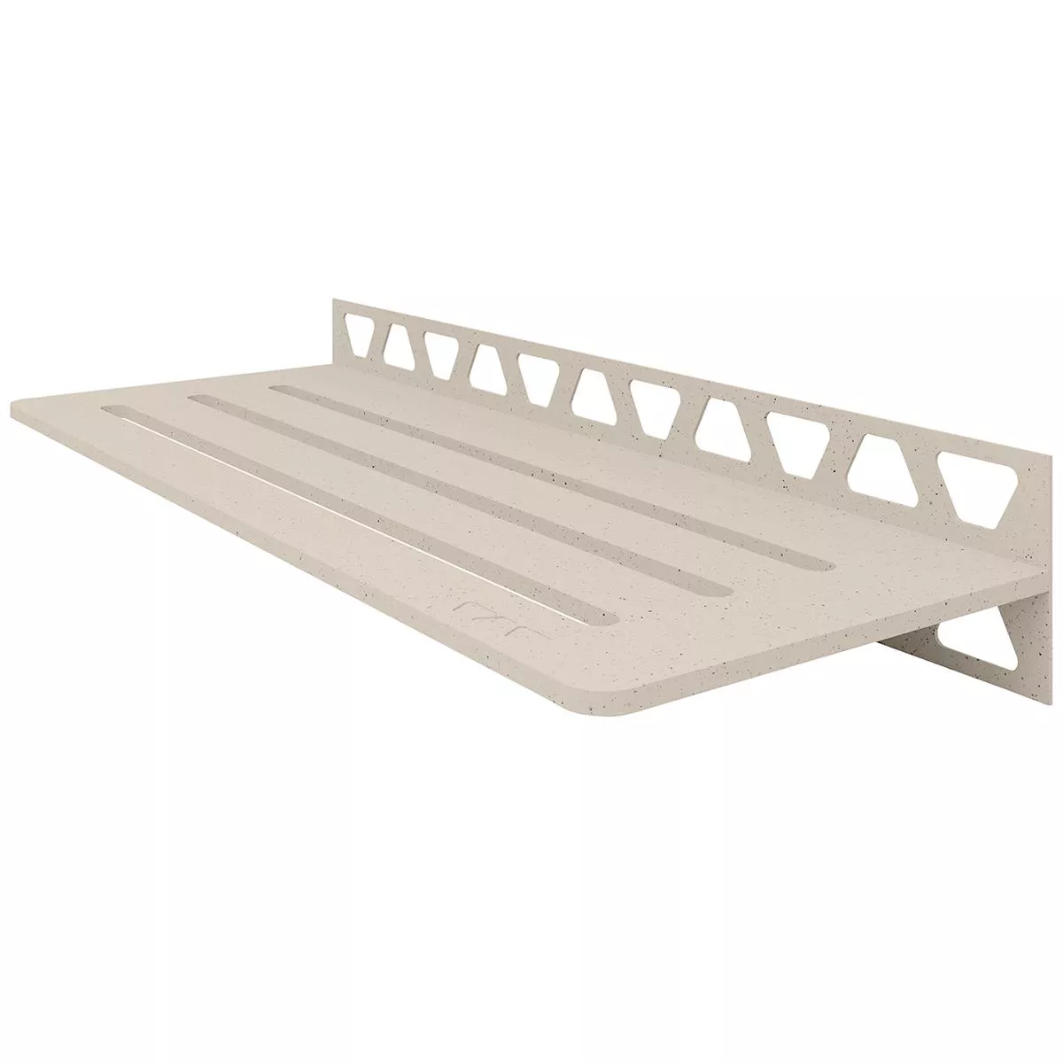 Duschhylla vägghylla Schlüter rektangel 30x11,5cm våg elfenben Duschhylla vägghylla Schlüter rektangel 30x11,5cm våg elfenben