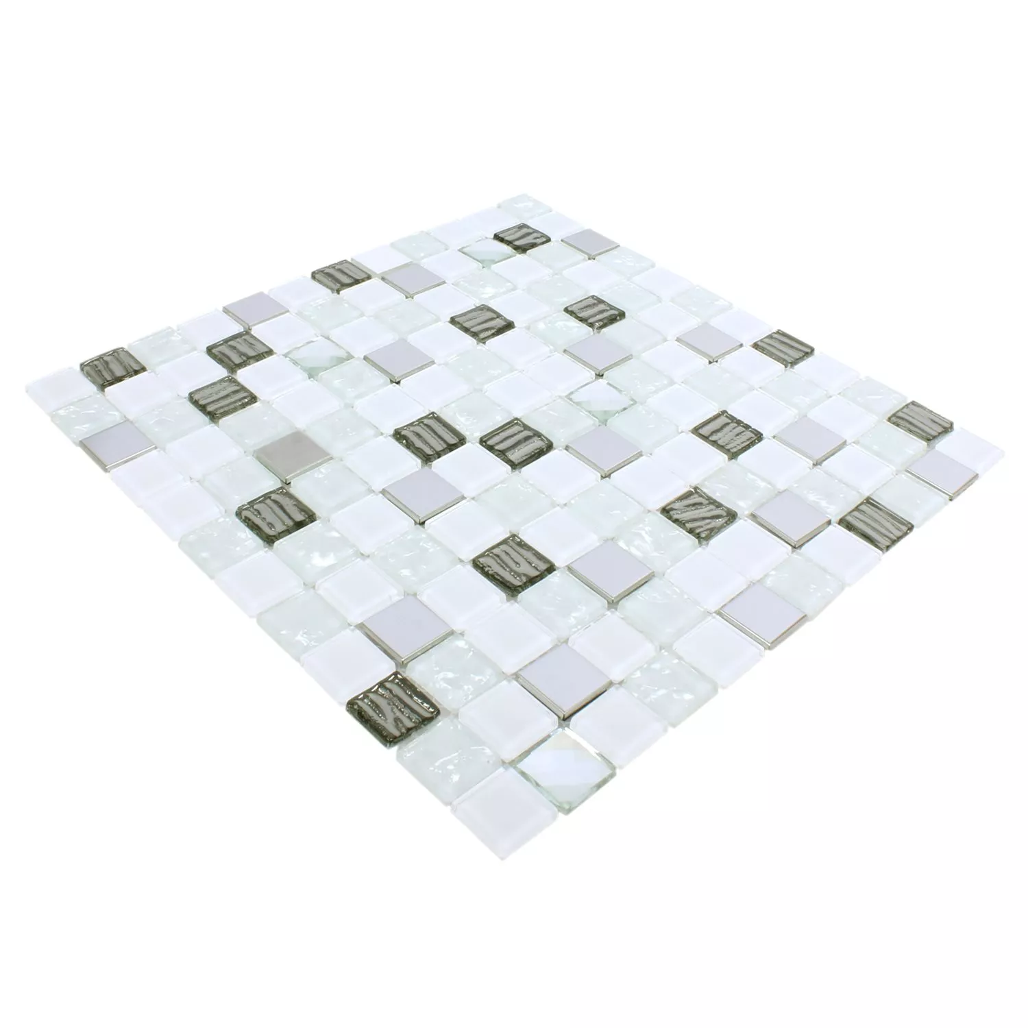 Mosaikfliesen Admont Weiss Diamant Quadrat