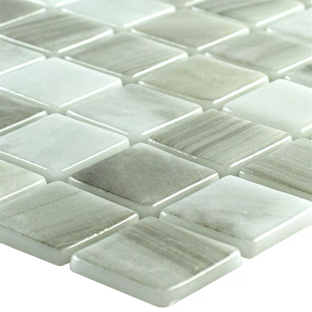 Glas Swimmingpool Mosaik Baltic Beige 25x25mm Glas Swimmingpool Mosaik Baltic Beige 25x25mm