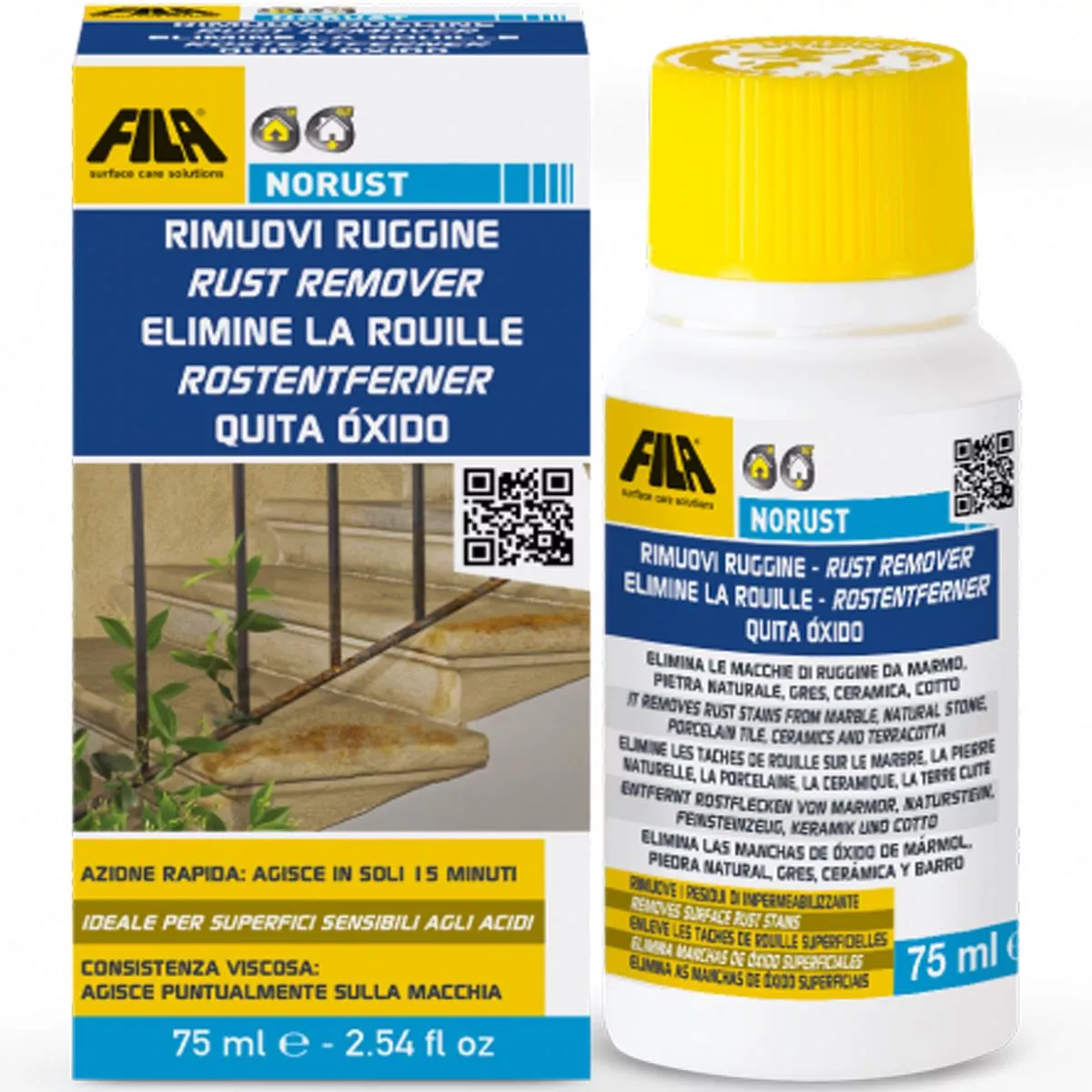 Fila NORUST rostfläckborttagningsmedel 75 ml Fila NORUST rostfläckborttagningsmedel 75 ml