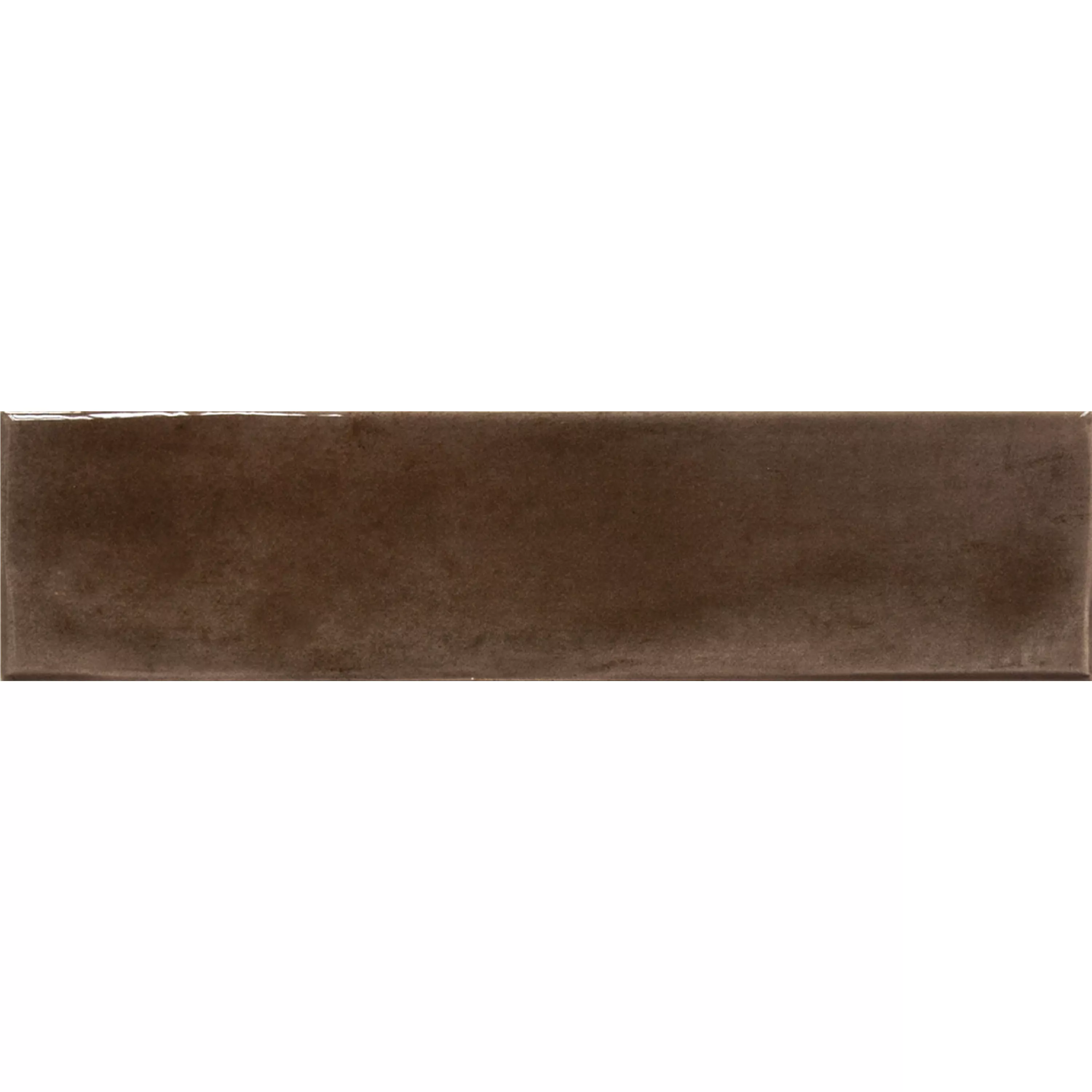 Wandfliesen Conway Gewellt 7,5x30cm Dunkelbraun