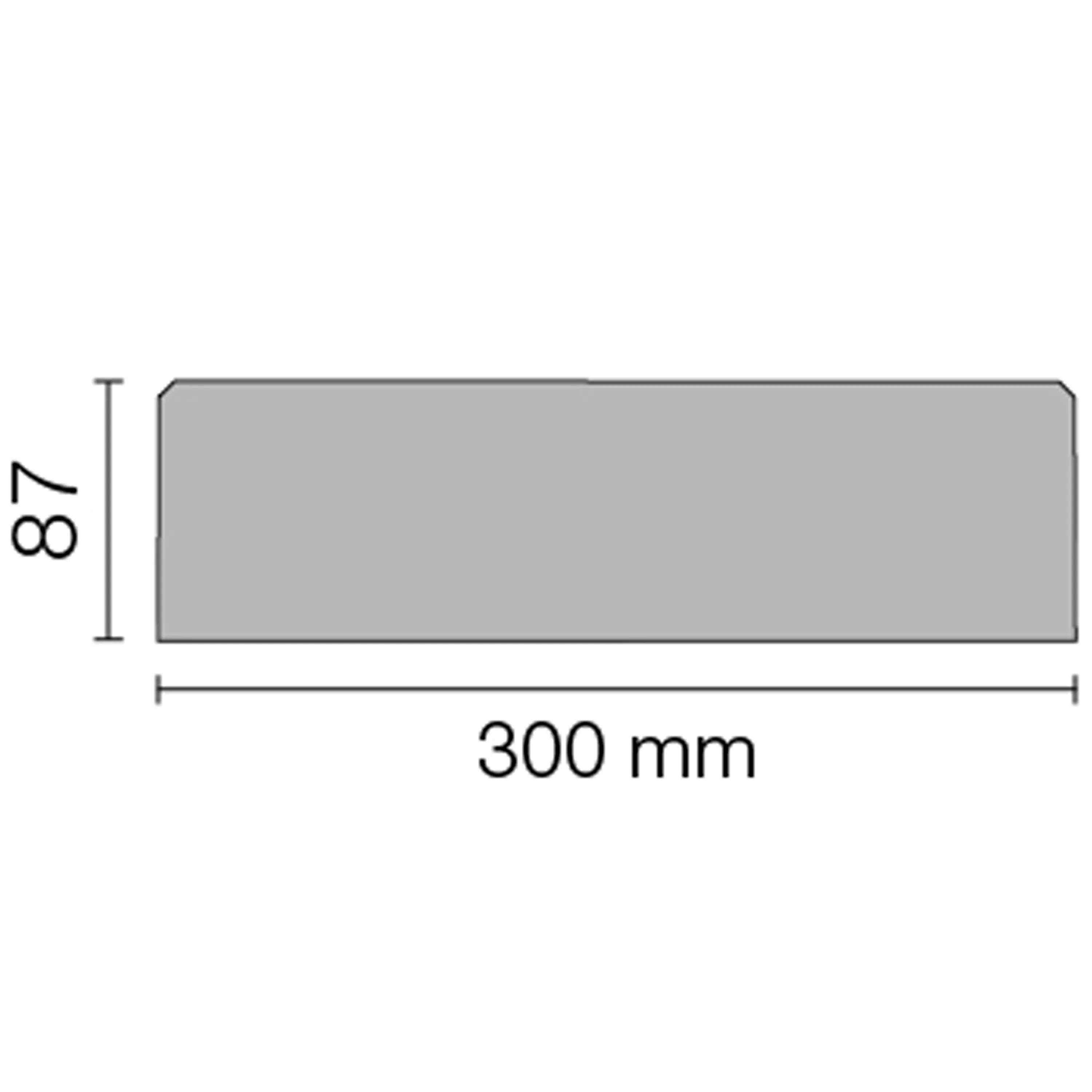 Nischen Wandablage Schlüter Rechteck 30x8,7cm Curve Grau