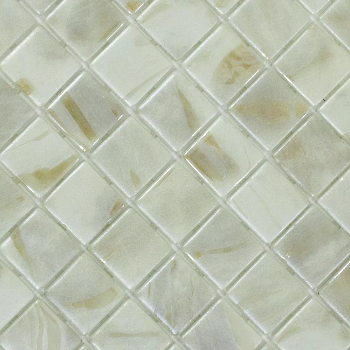 Glas Schwimmbad Pool Mosaik Alassio Beige 25