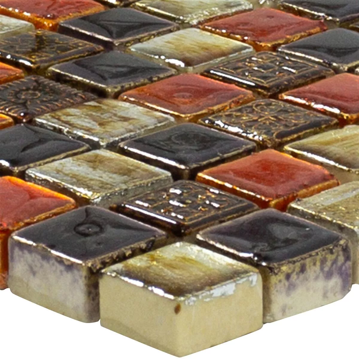 Natursten Mosaik Toskana Röd Koppar Mix Natursten Mosaik Toskana Röd Koppar Mix