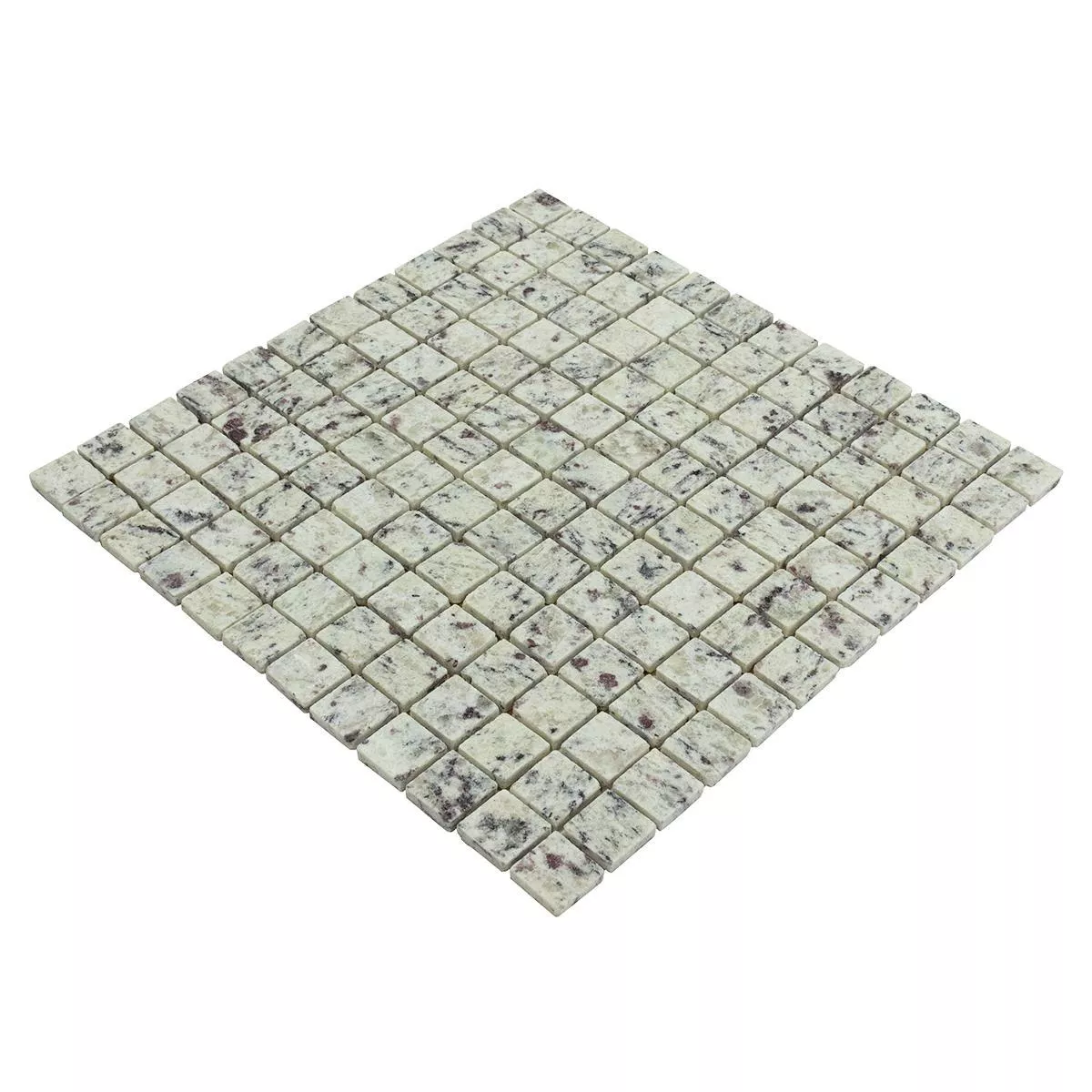 Mosaikfliesen Granit 23x23x8mm Kashmir Weiss