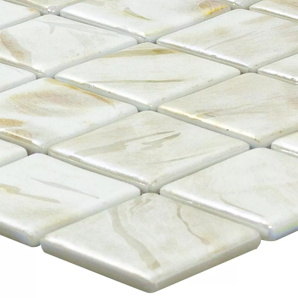 Glas Simbassäng Mosaik Alassio Beige 38 Glas Simbassäng Mosaik Alassio Beige 38