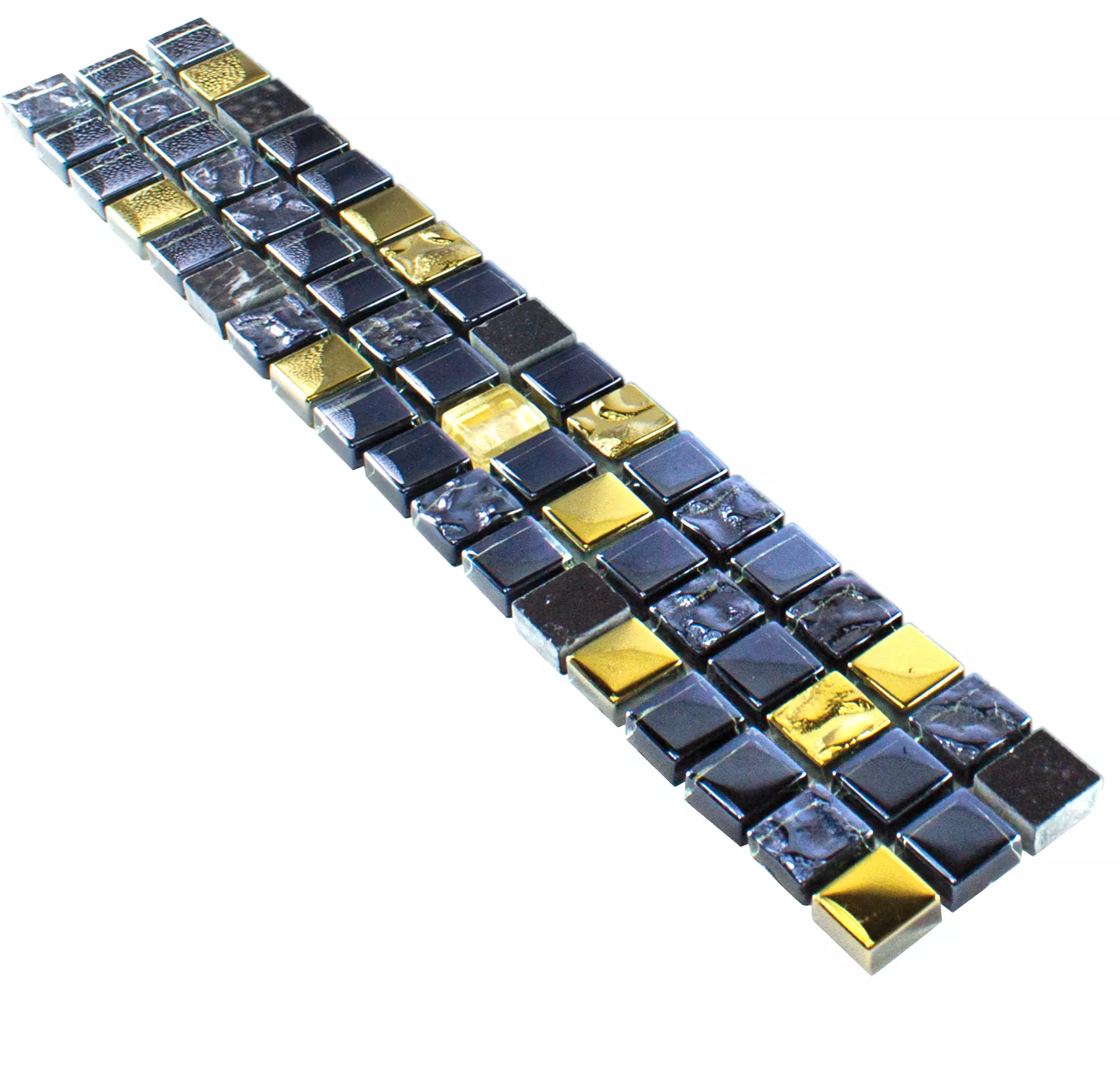 Glas Natursten Bård Marco Svart Guld Glas Natursten Bård Marco Svart Guld