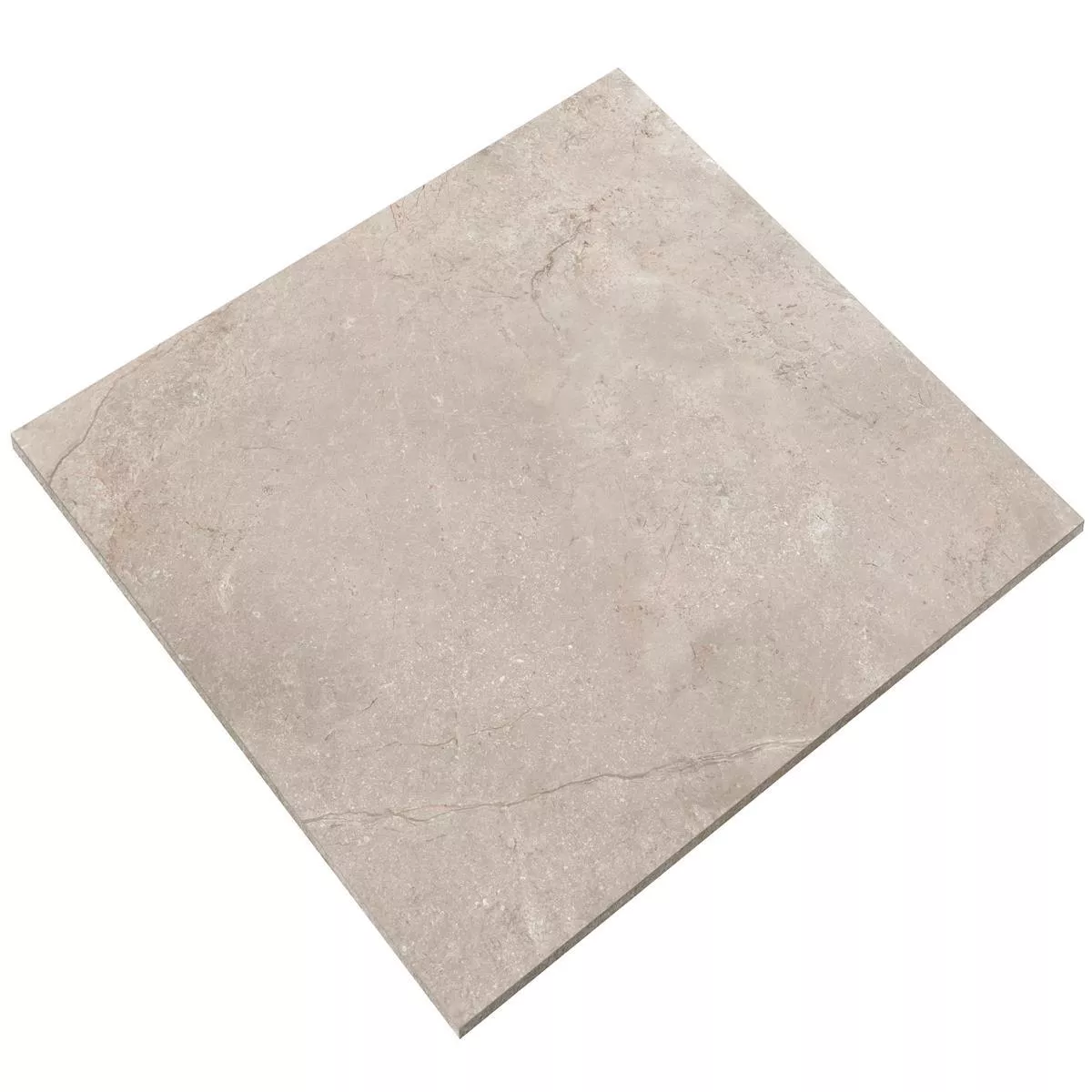 Muster von Bodenfliesen Pangea Marmoroptik Matt Beige 120x120cm