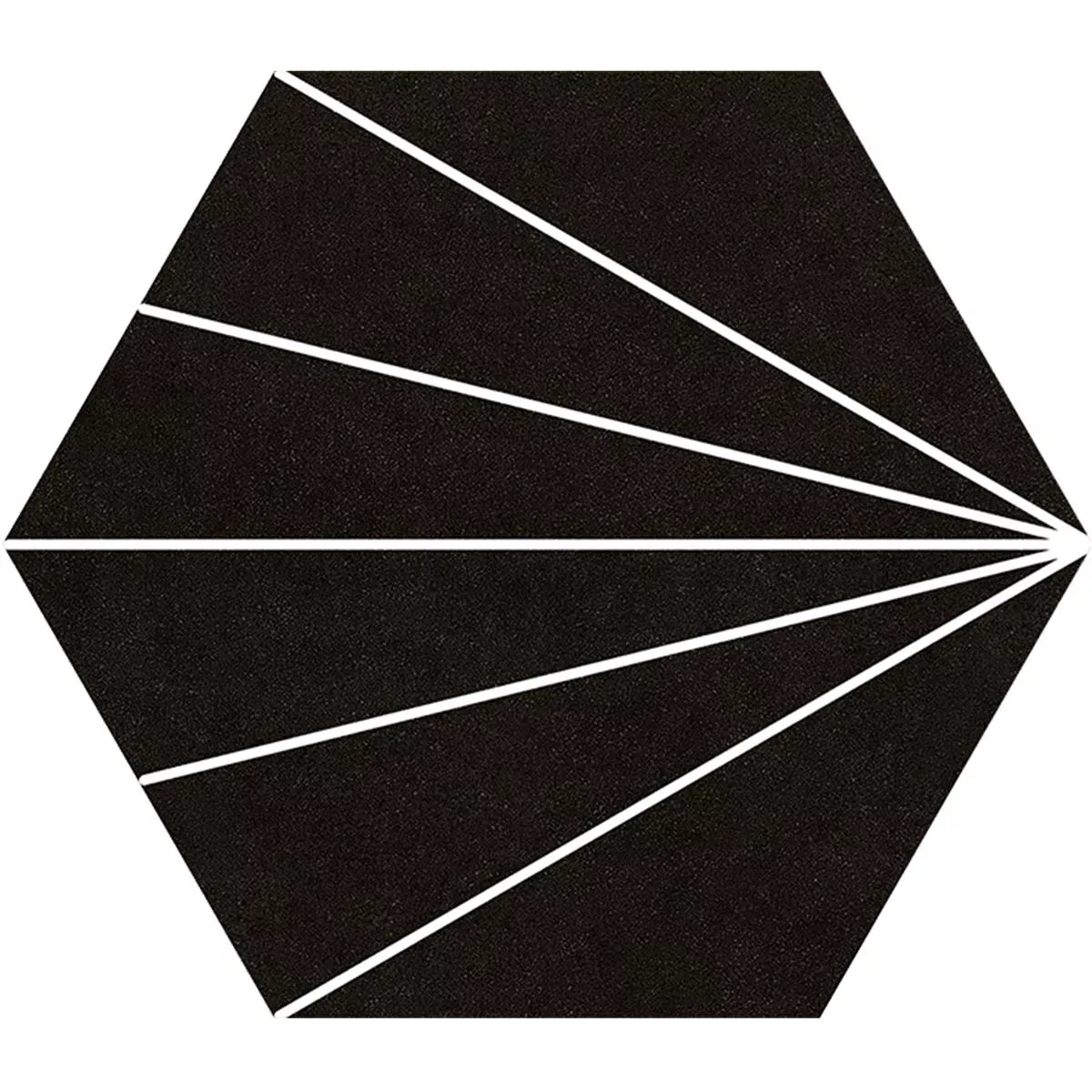 Stengods Plattor Millennium Hexagon 3D Optik Svart 22,5 x 25,9cm Stengods Plattor Millennium Hexagon 3D Optik Svart 22,5 x 25,9cm