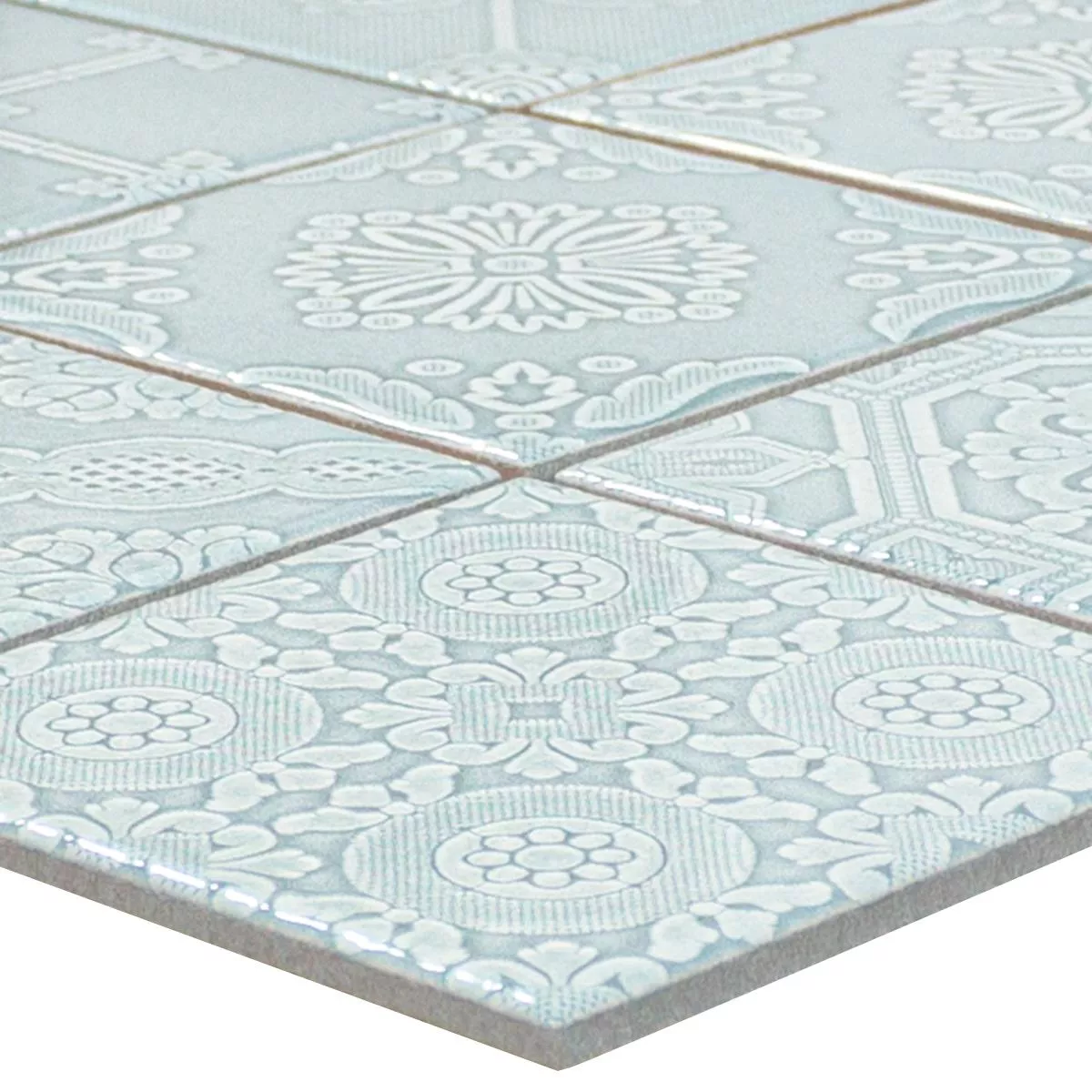 Keramik Mosaik Rivabella Relief Grön Keramik Mosaik Rivabella Relief Grön