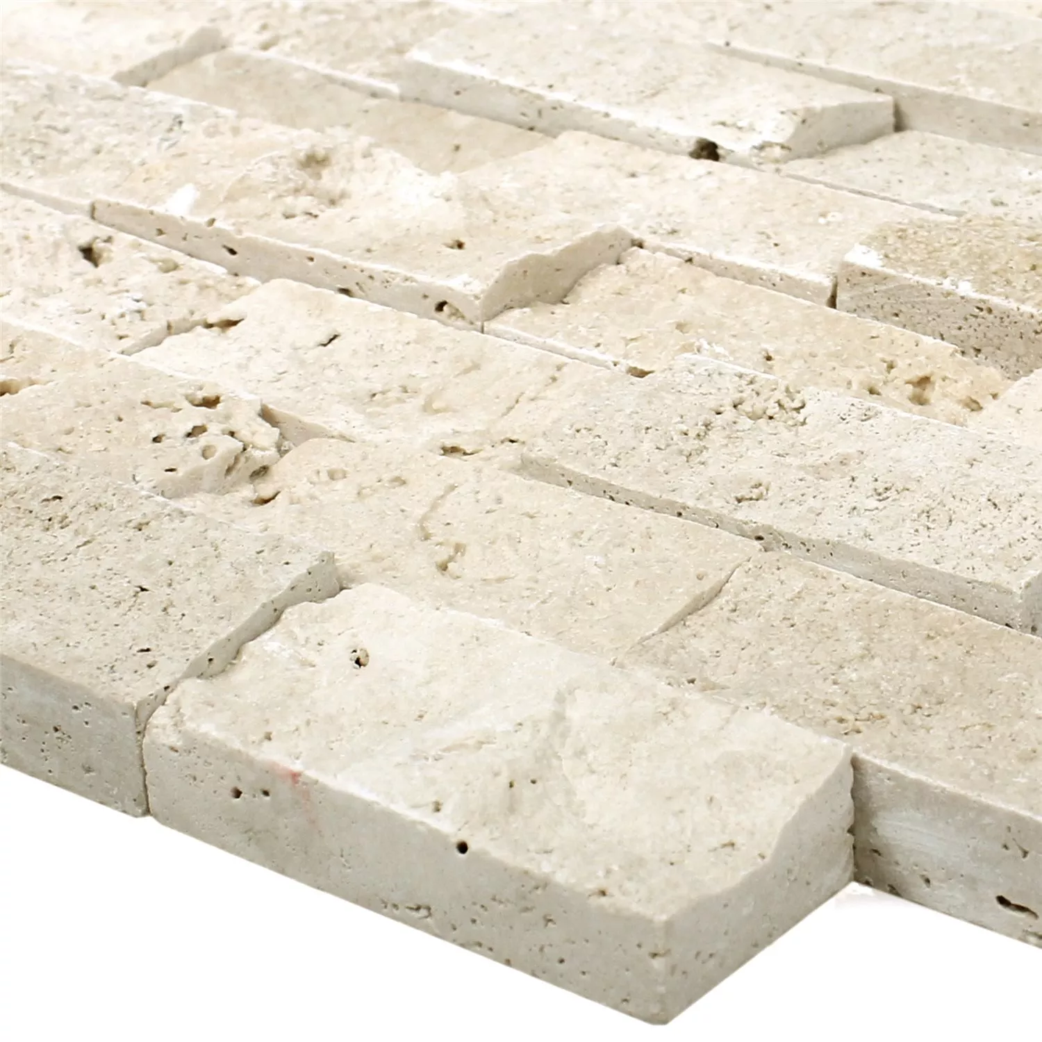 Mosaik Travertin Barga Beige 3D Mosaik Travertin Barga Beige 3D