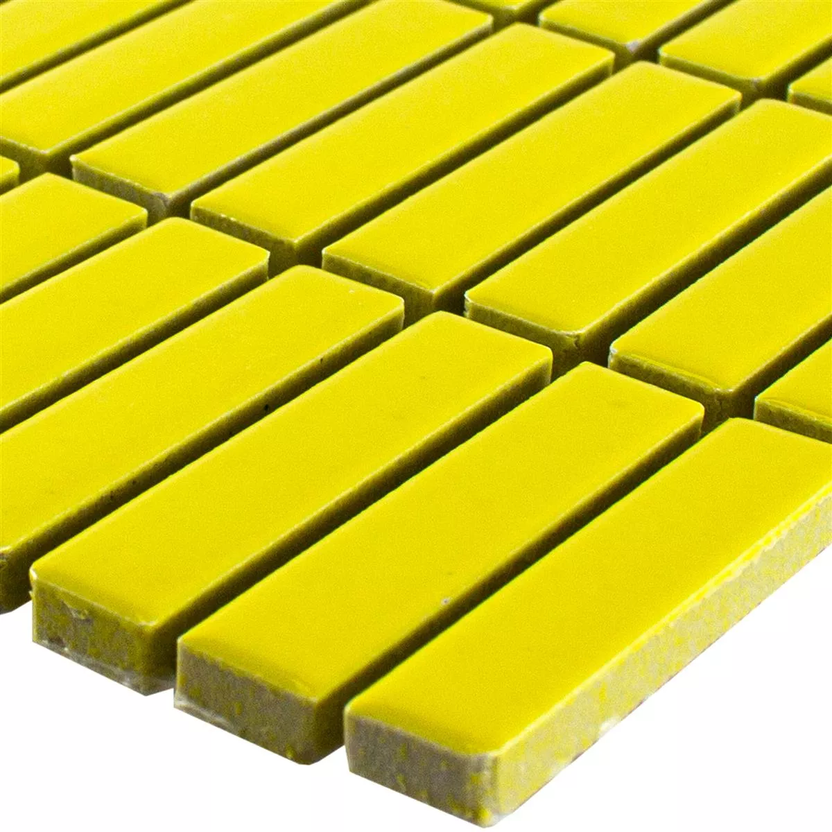 Keramik Mosaik Maytown Gul Glänsande Keramik Mosaik Maytown Gul Glänsande
