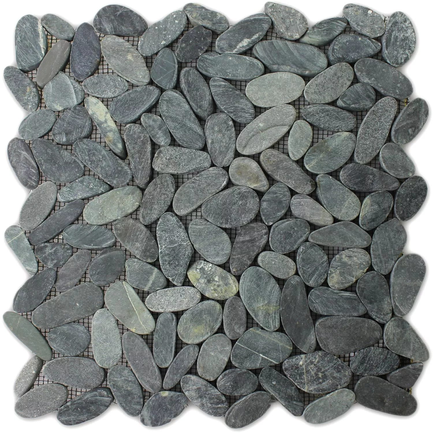 Mosaik Småsten Skuren Svart Mosaik Småsten Skuren Svart