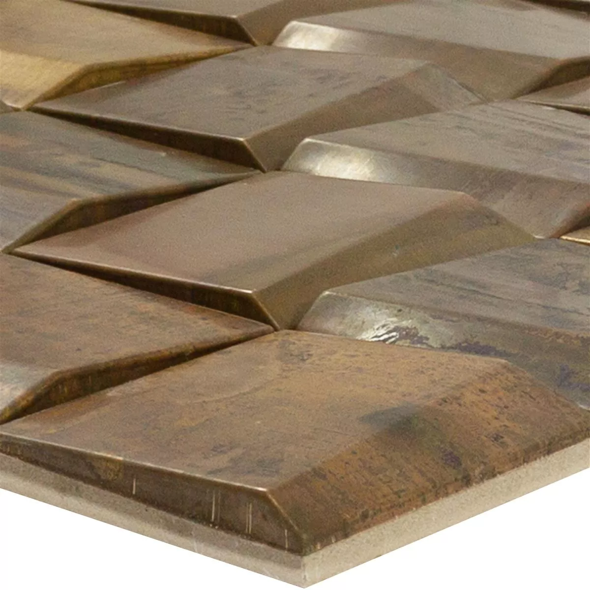 Metall Koppar Mosaik Copperfield 3D 48x48mm Metall Koppar Mosaik Copperfield 3D 48x48mm