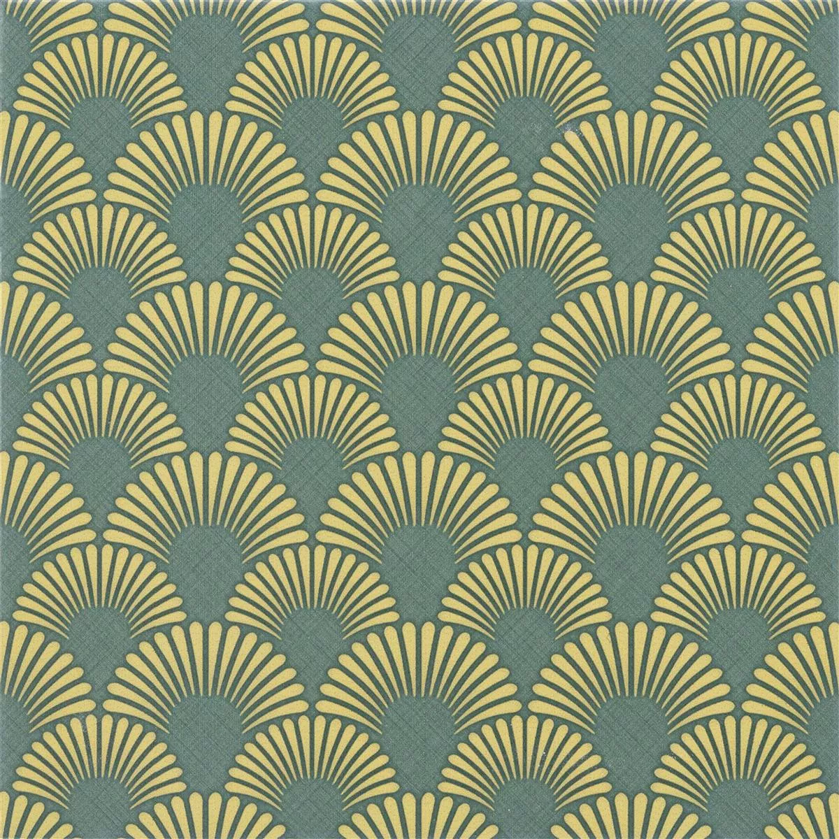 Klinker Cement Optik Wildflower Grön Dekor 18,5x18,5cm  Klinker Cement Optik Wildflower Grön Dekor 18,5x18,5cm