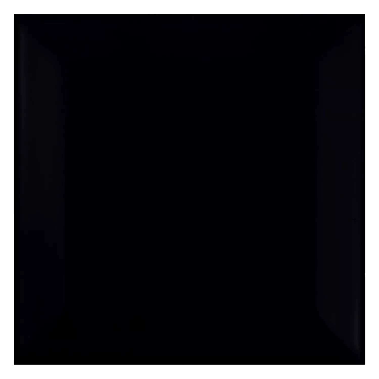 Metrofliese Schwarz Matt 10x10 cm Facette Catarina Negro